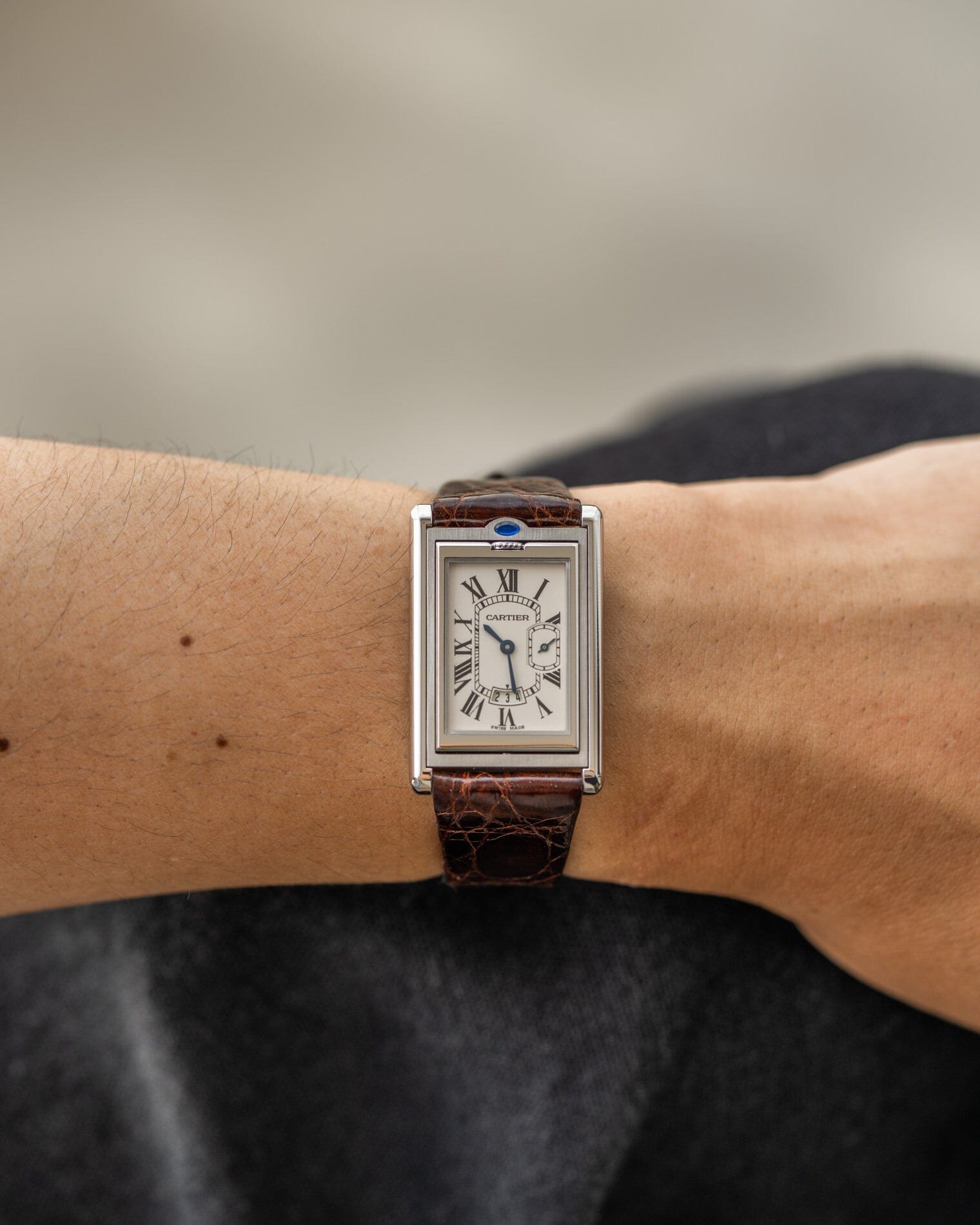 Cartier タンク バスキュラント XL 2522 保証書付き コンプリートサービス済み Watch CARTIER