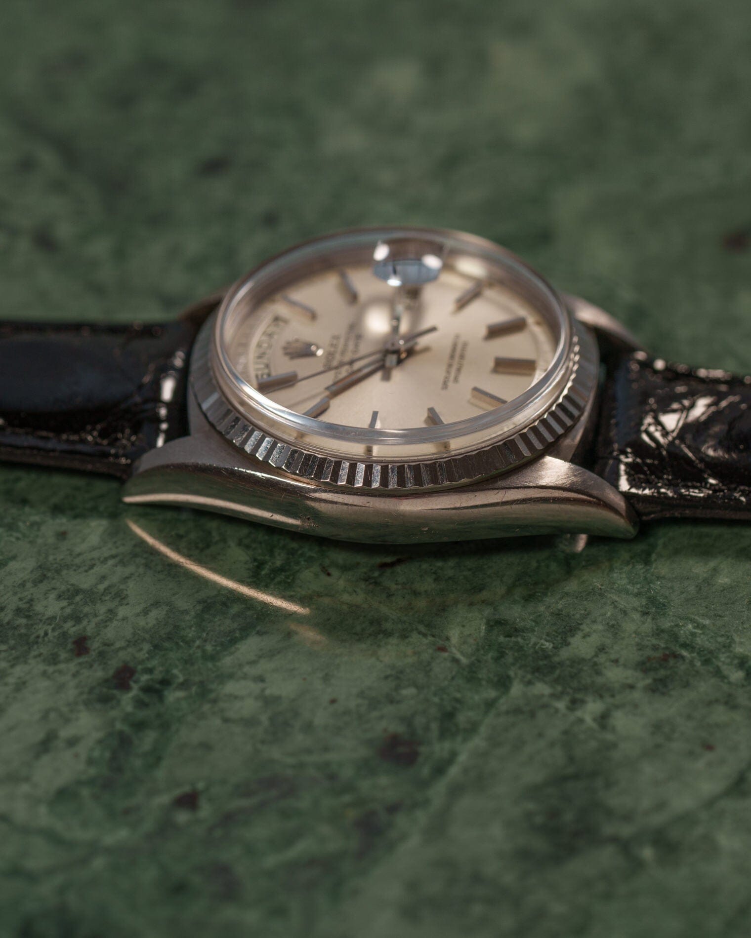 ロレックス デイデイト 1803 WG シルバーダイアル Watch ROLEX