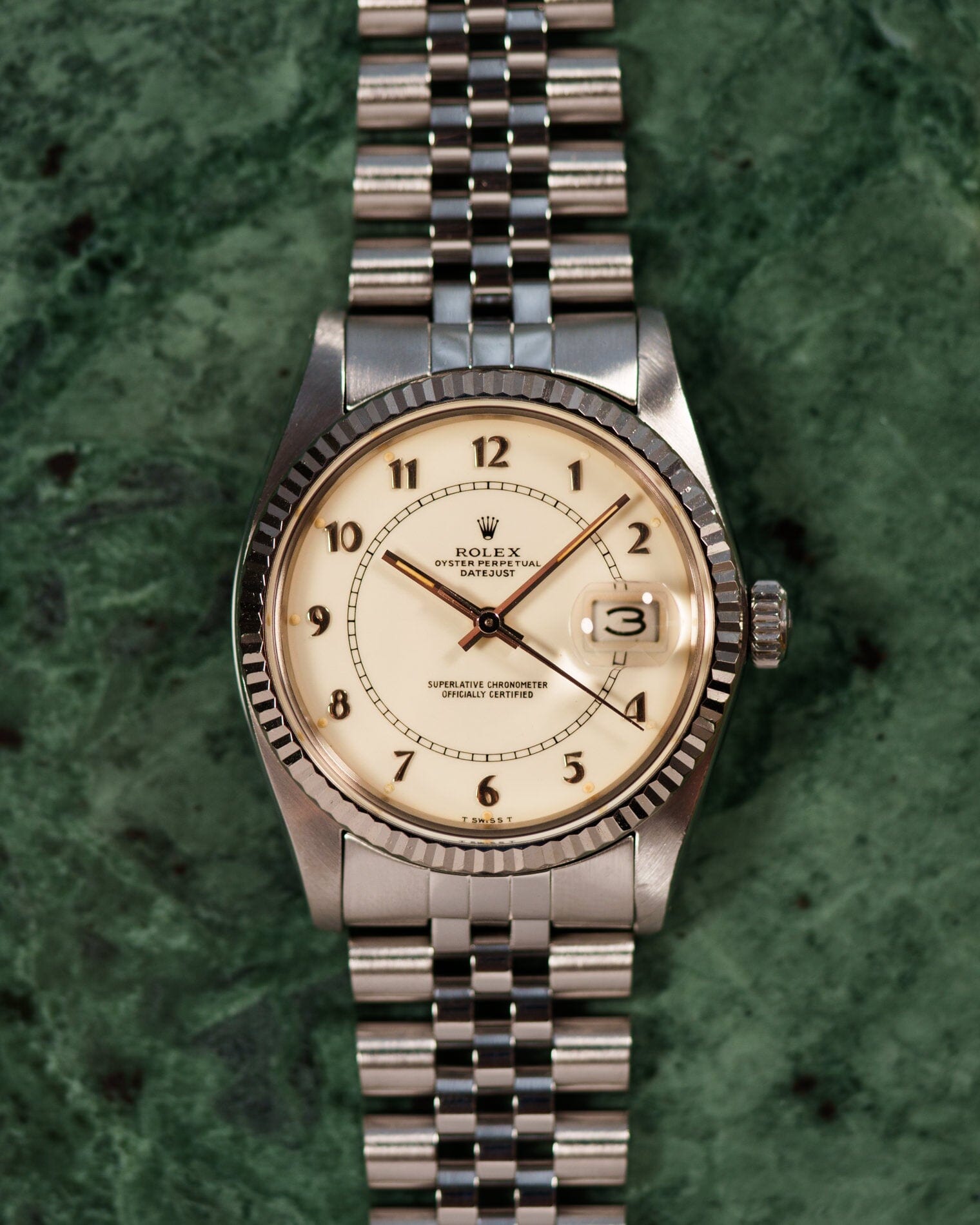 Rolex デイトジャスト 16014 クリームボイラーゲージ Watch ROLEX