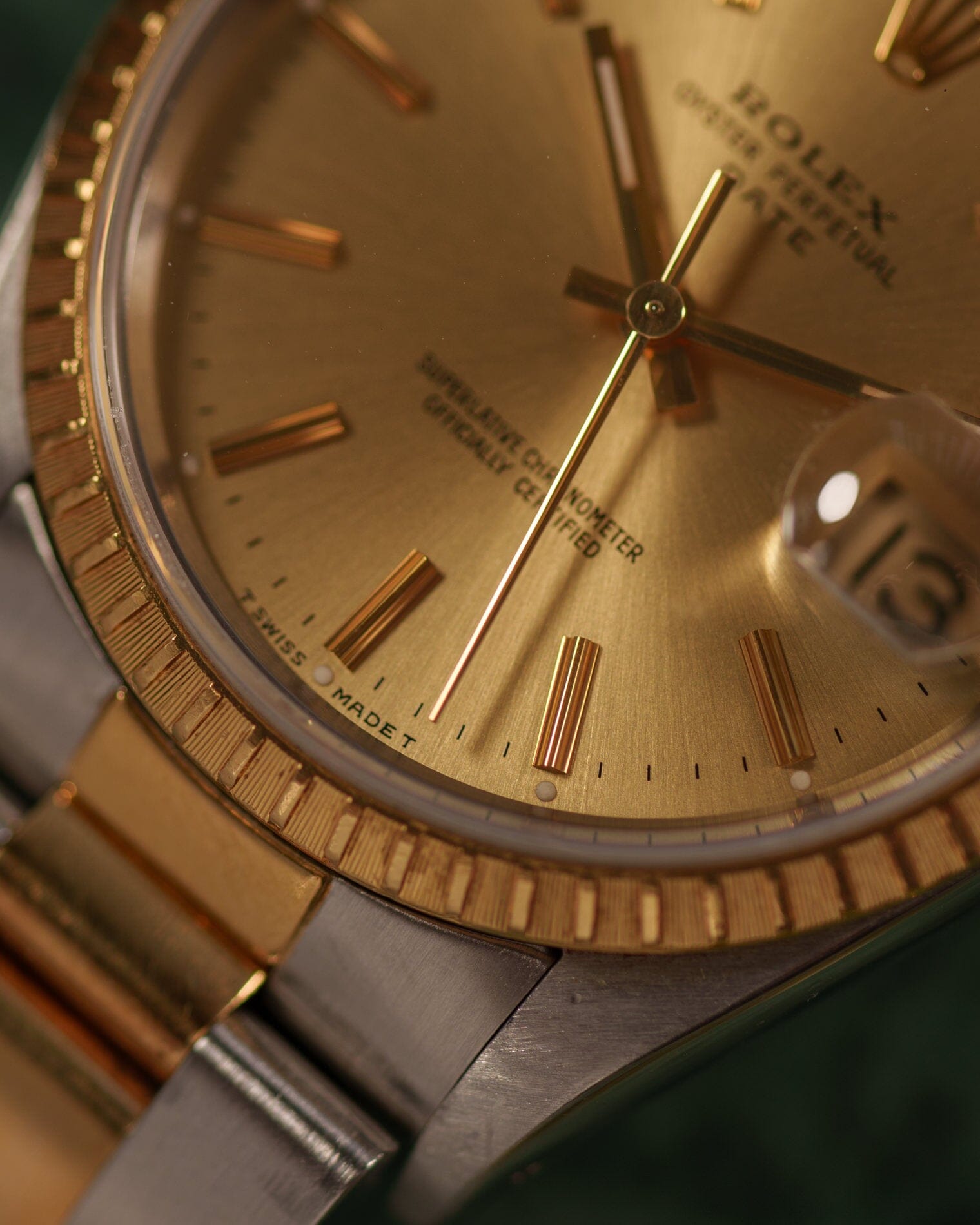 ロレックス オイスターパーペチュアルデイト 15203 SSxYG 箱保証書付き Watch ROLEX