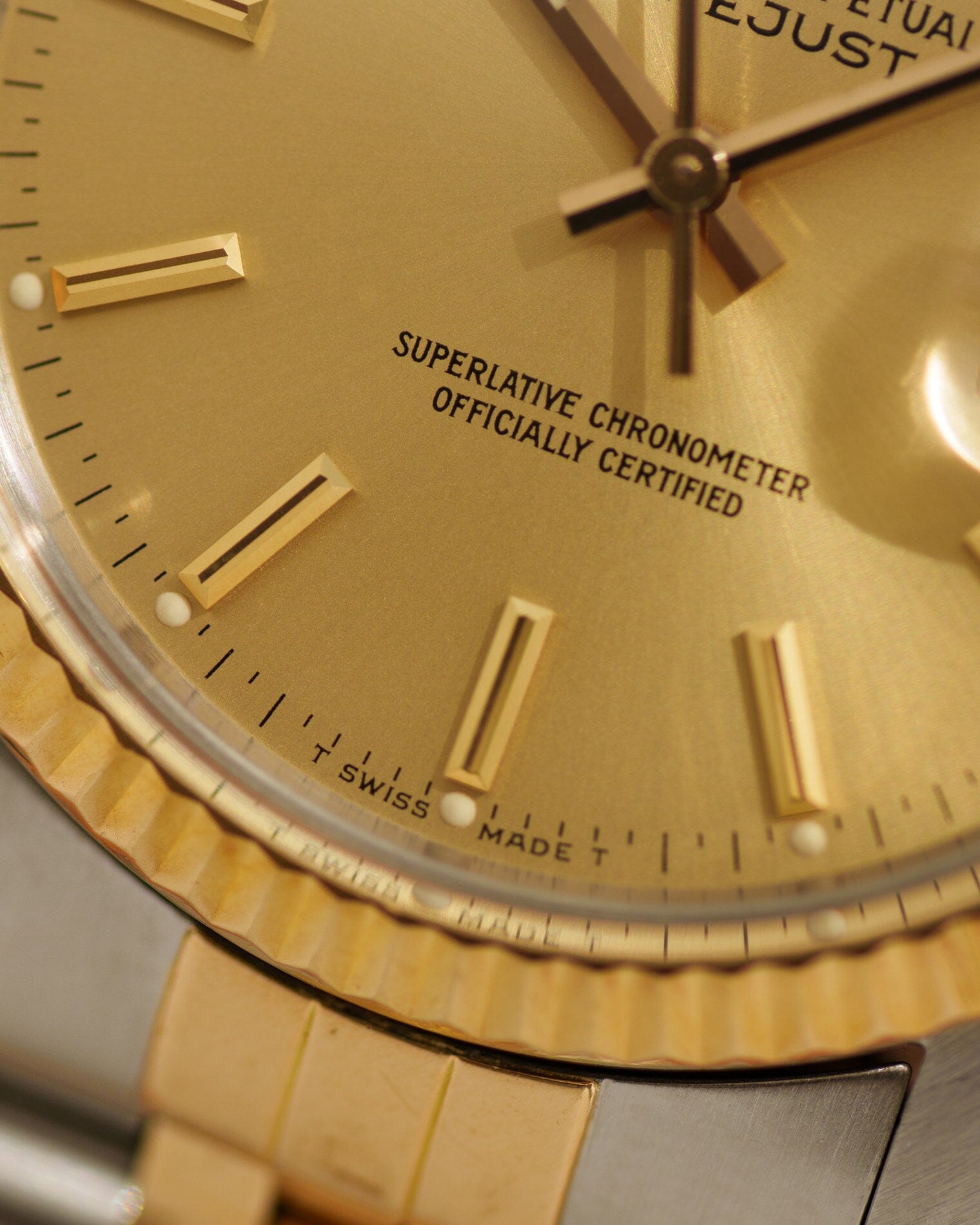 ロレックス デイトジャスト 16013 コンビ シャンパンダイアル Watch ROLEX