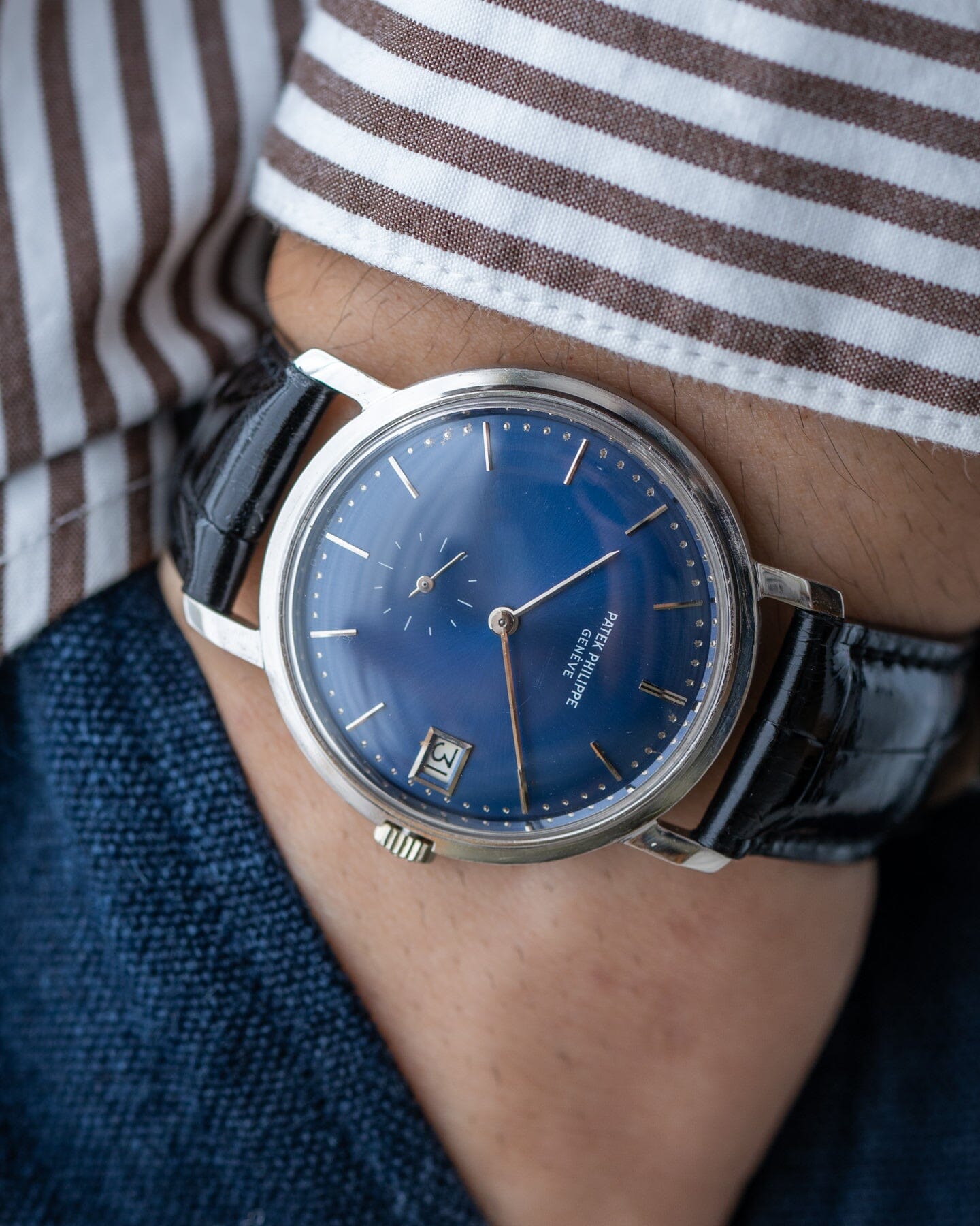 Patek Philippe カラトラバ 3445 WG ブルーシグマダイアル アーカイブ付 Watch PATEK PHILIPPE