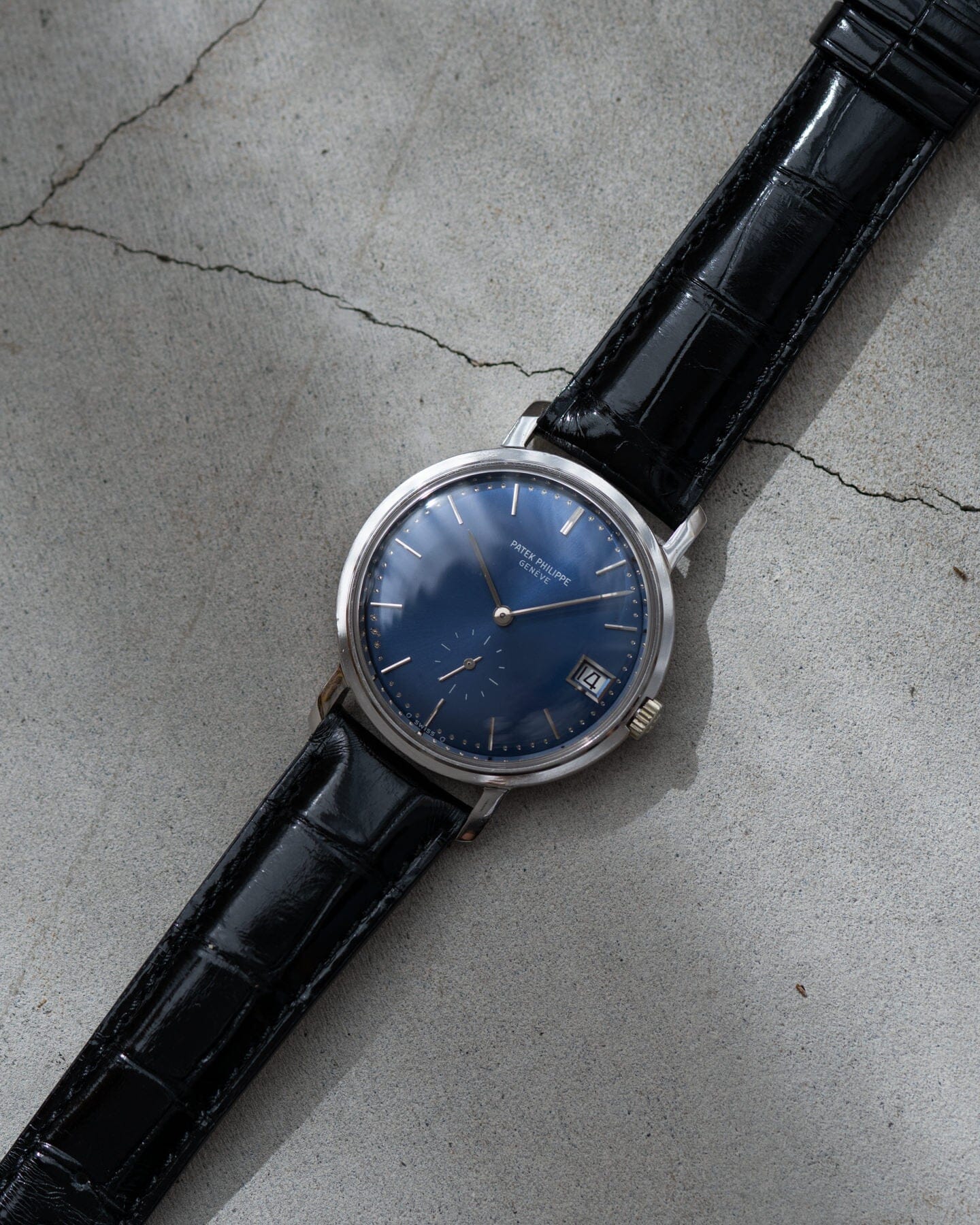 Patek Philippe カラトラバ 3445 WG ブルーシグマダイアル アーカイブ付 Watch PATEK PHILIPPE