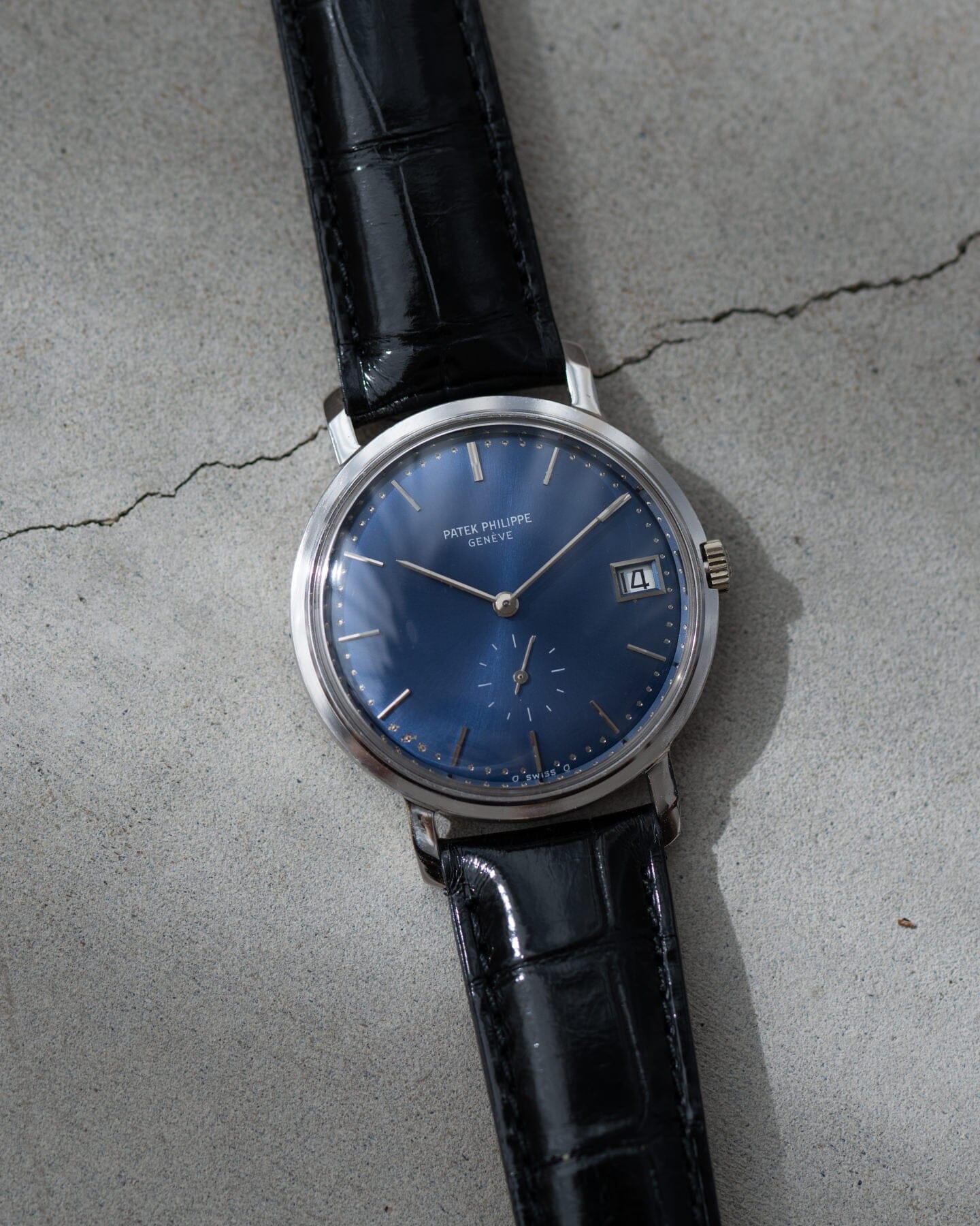 Patek Philippe カラトラバ 3445 WG ブルーシグマダイアル アーカイブ付 Watch PATEK PHILIPPE
