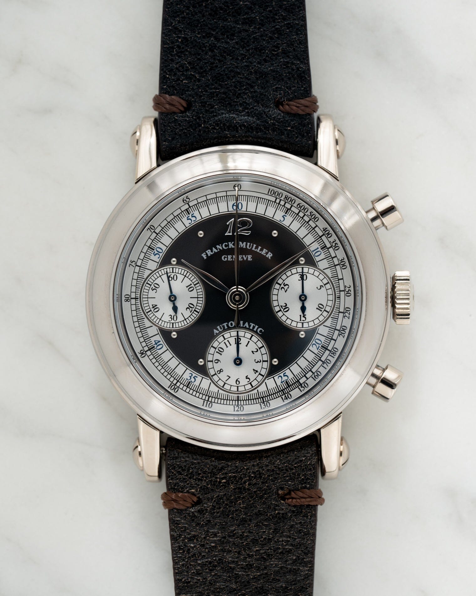 Franck Muller 7000CC クロノグラフ WG ブラック 箱保証書付き Watch FRACK MULLER