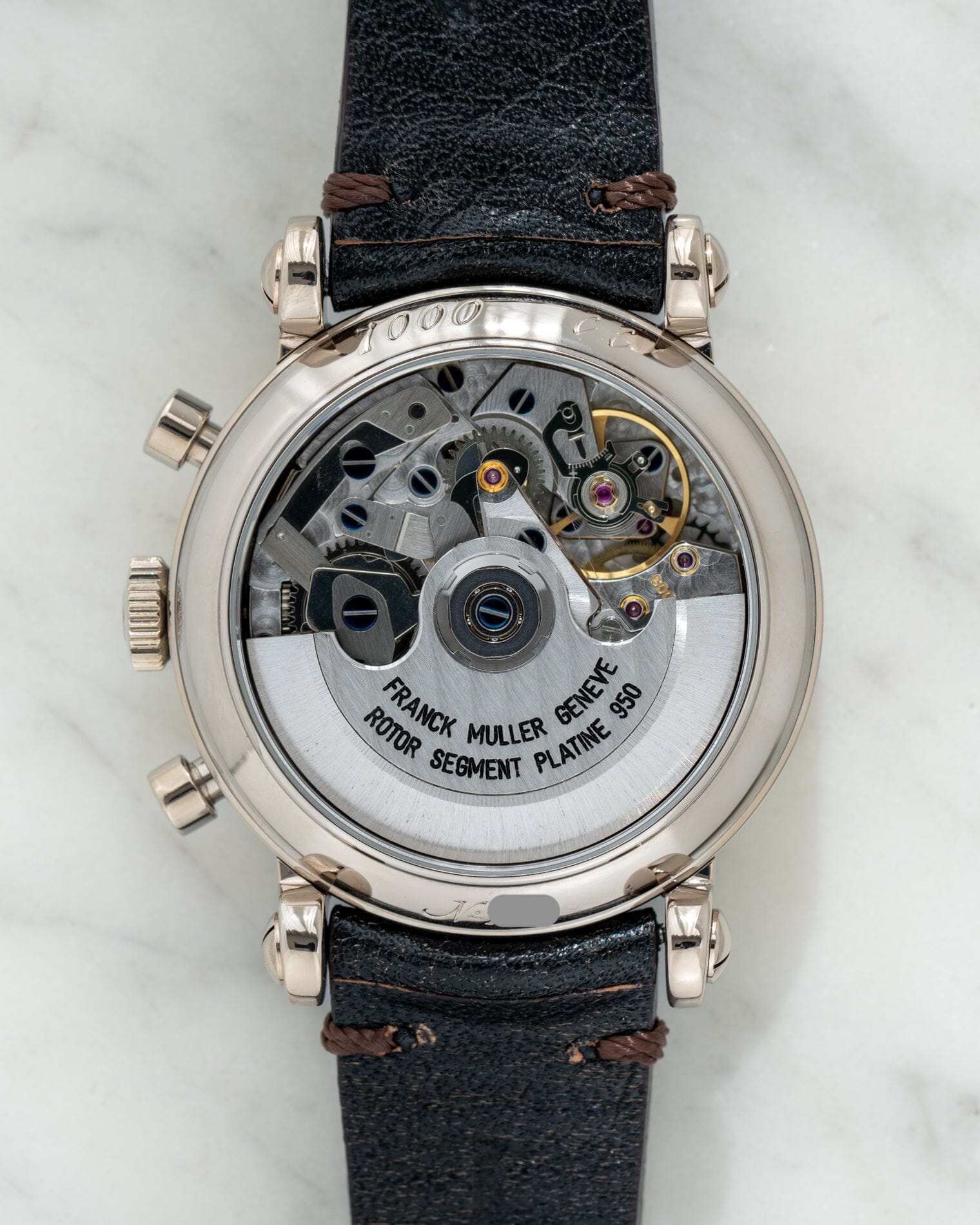 Franck Muller 7000CC クロノグラフ WG ブラック 箱保証書付き Watch FRACK MULLER