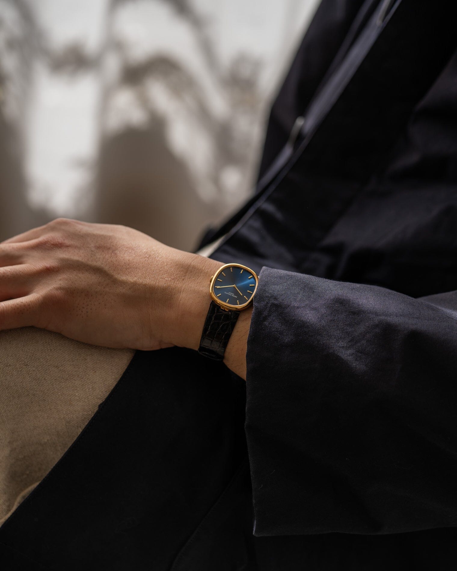 Patek Philippe ゴールデンエリプス 3848 YG ブルーシグマダイアル 修理明細書付き Watch PATEK PHILIPPE