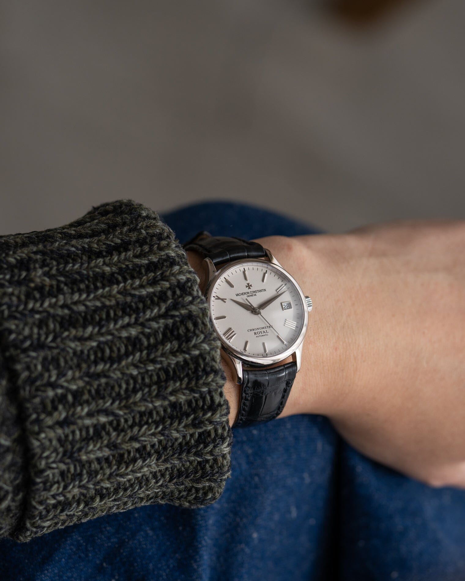 Vacheron Constantin クロノメーターロワイヤル 47022 WG アイボリー 箱保証書付き Watch VACHERON CONSTANTIN