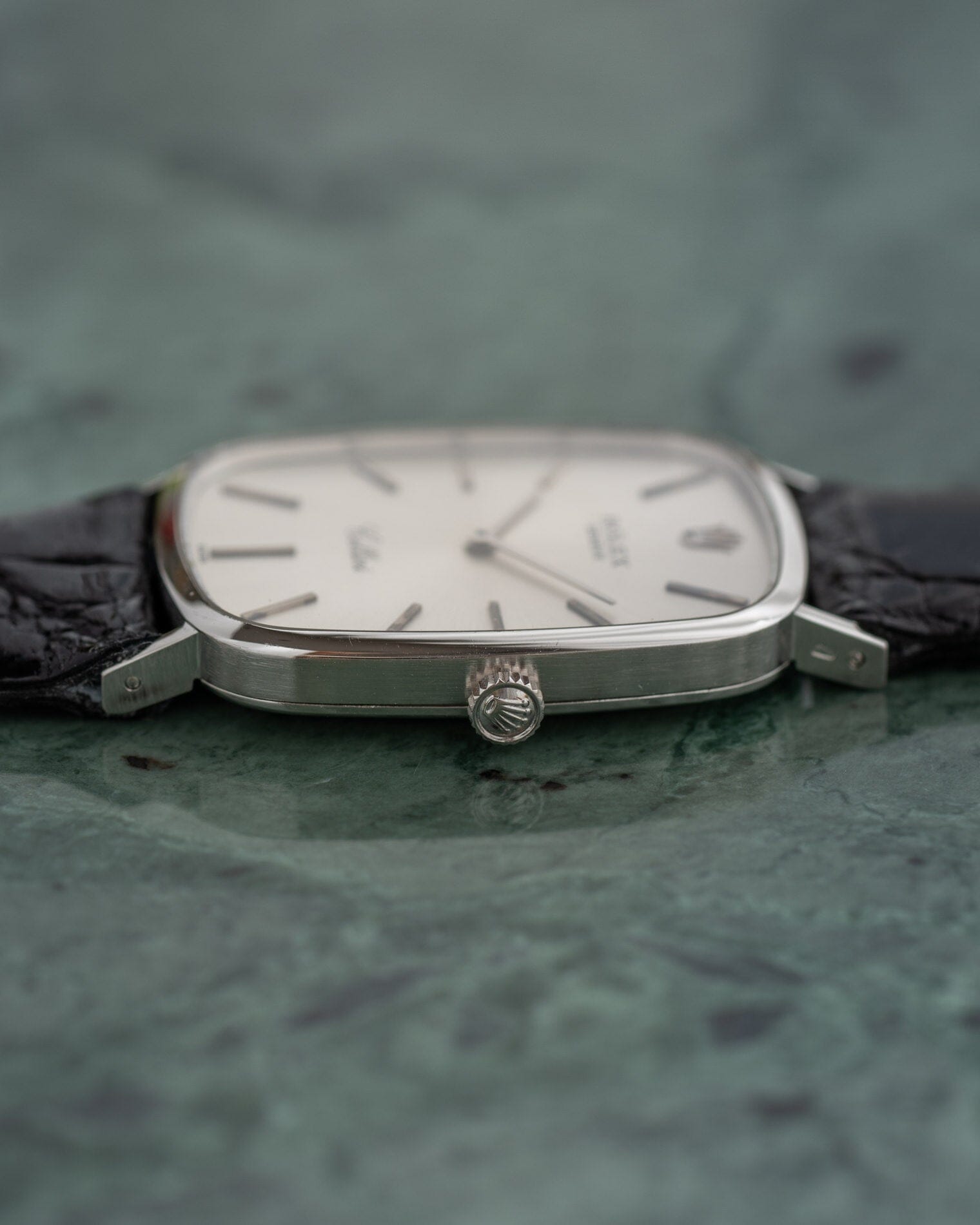 Rolex チェリーニ 4113 WG シルバーダイアル Watch ROLEX