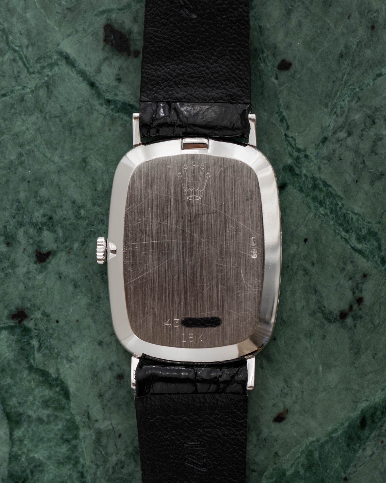 Rolex チェリーニ 4113 WG シルバーダイアル Watch ROLEX