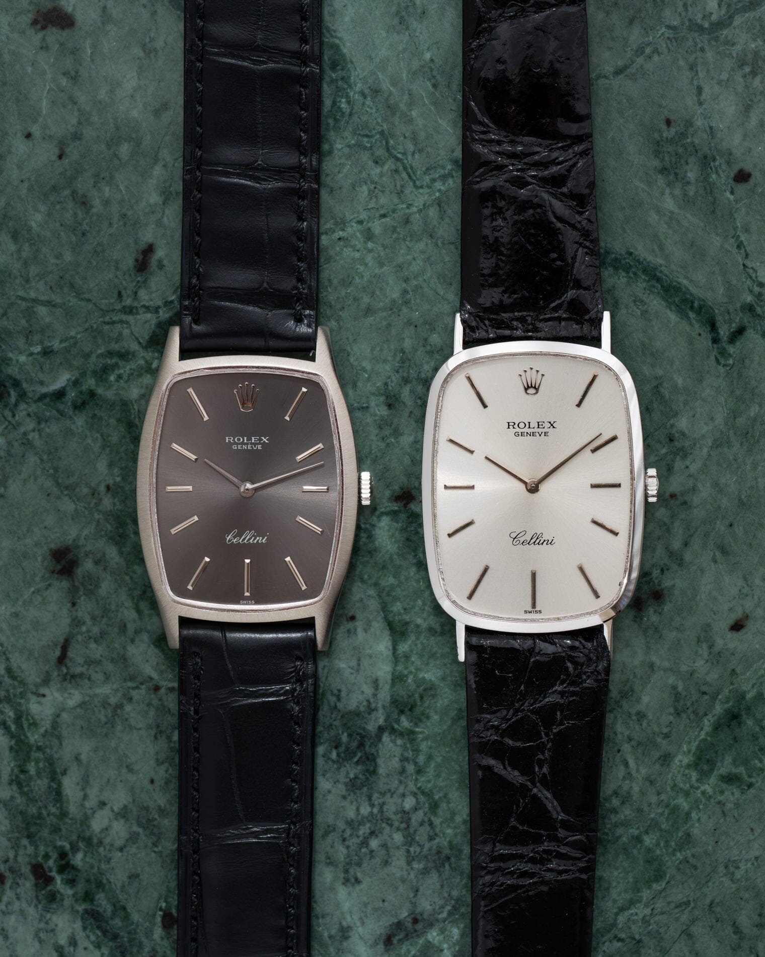 Rolex チェリーニ 4113 WG シルバーダイアル Watch ROLEX