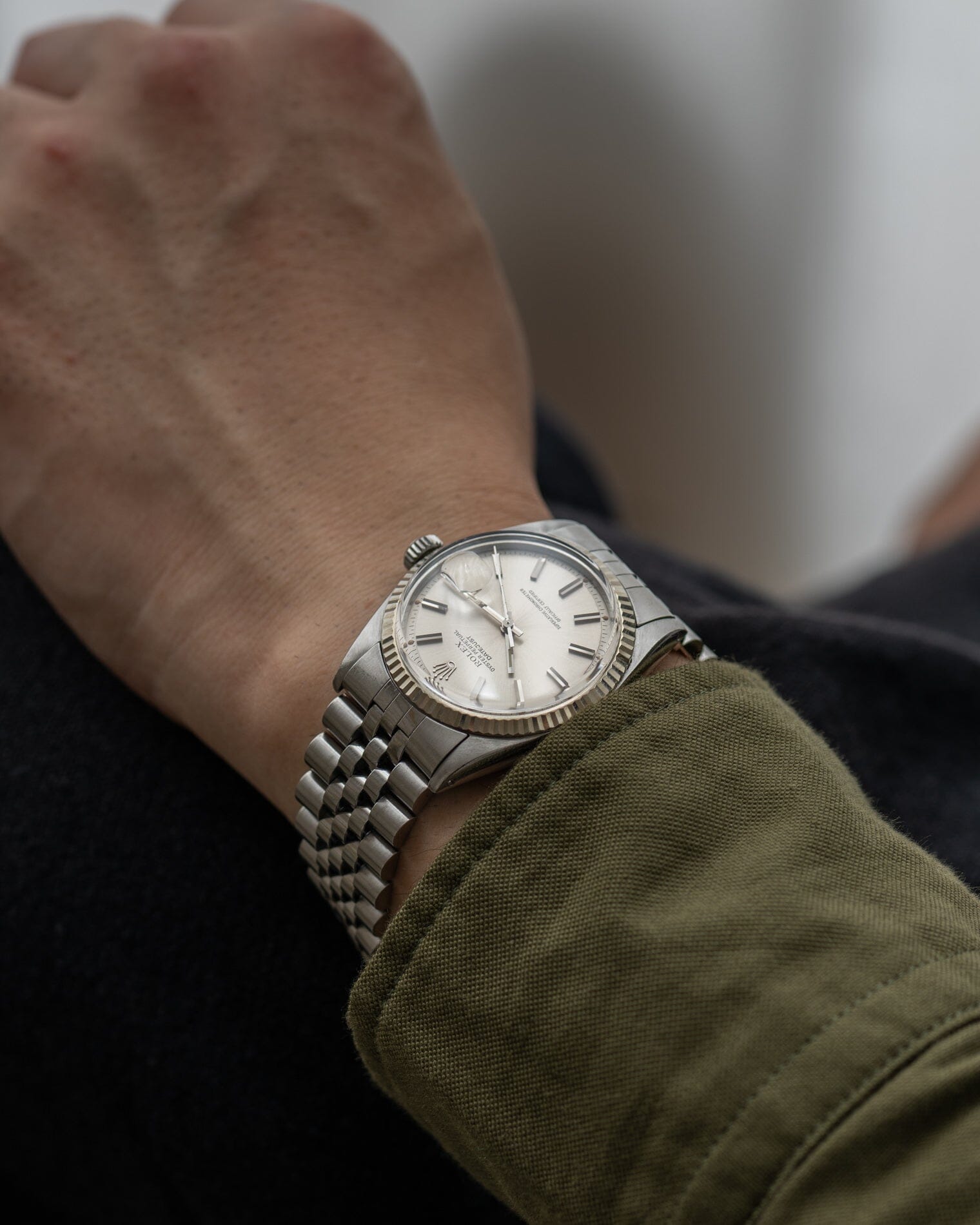 Rolex デイトジャスト 1601 シルバー 保証書付き Watch ROLEX