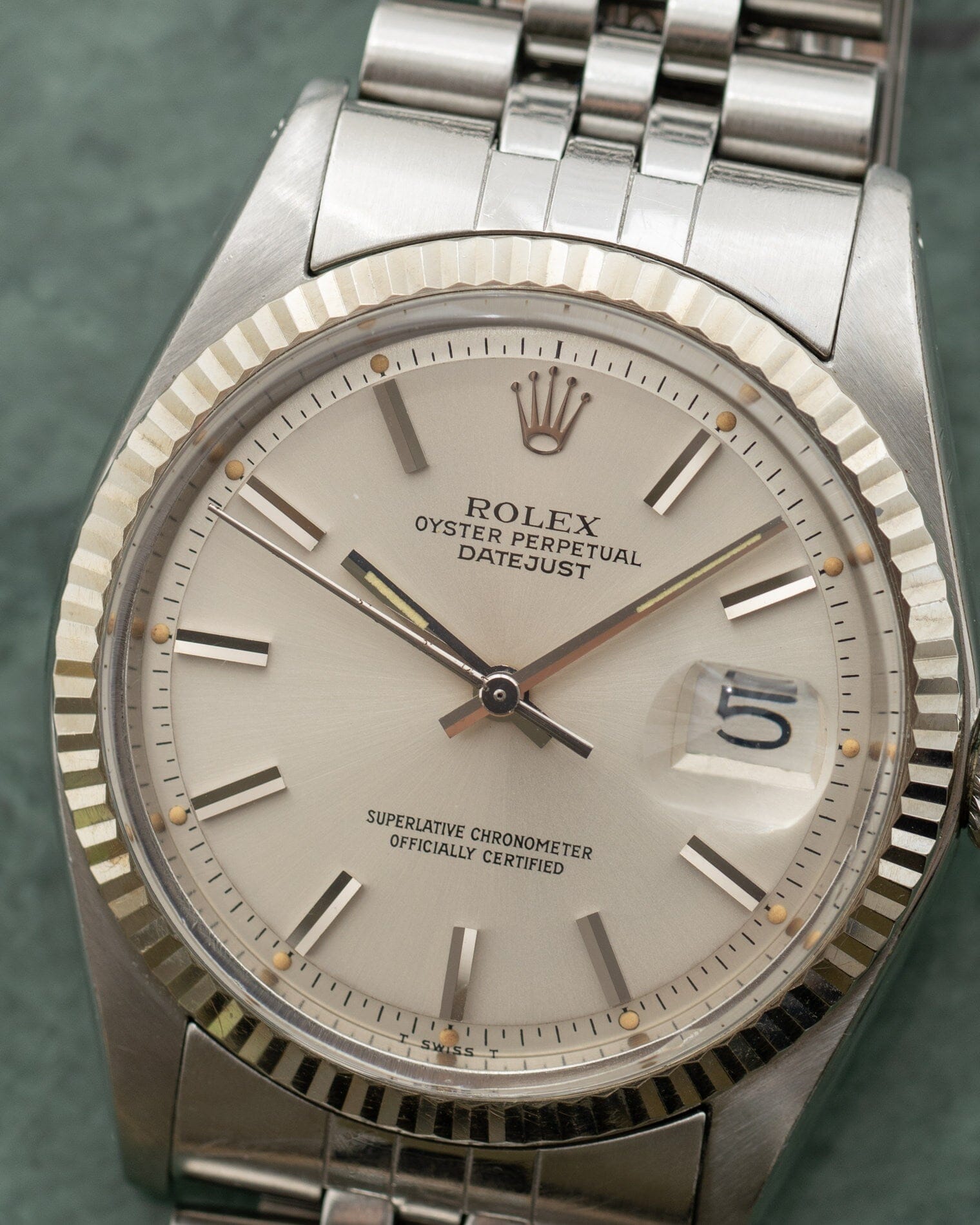 Rolex デイトジャスト 1601 シルバー 保証書付き Watch ROLEX