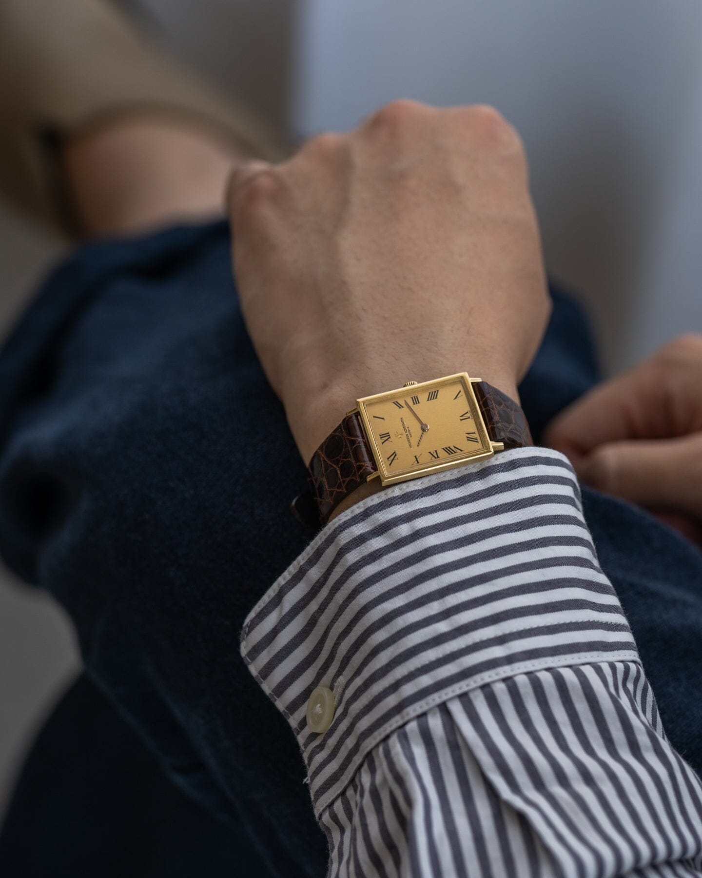 Vacheron Constantin レクタングル 39011 YG シャンパンローマン Watch VACHERON CONSTANTIN