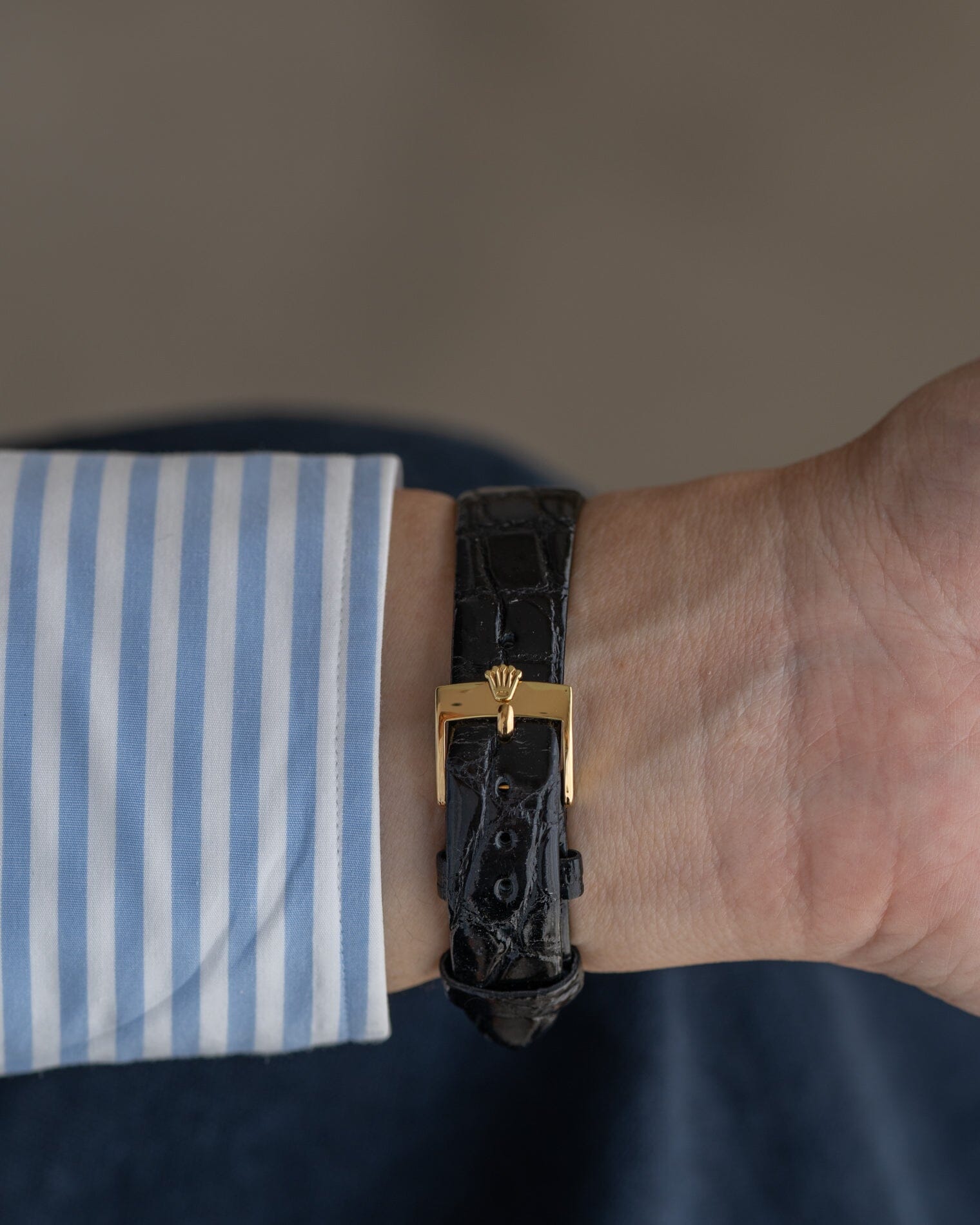 Rolex チェリーニ 4112 YG シャンパンダイアル 国際サービス保証書付き Watch ROLEX