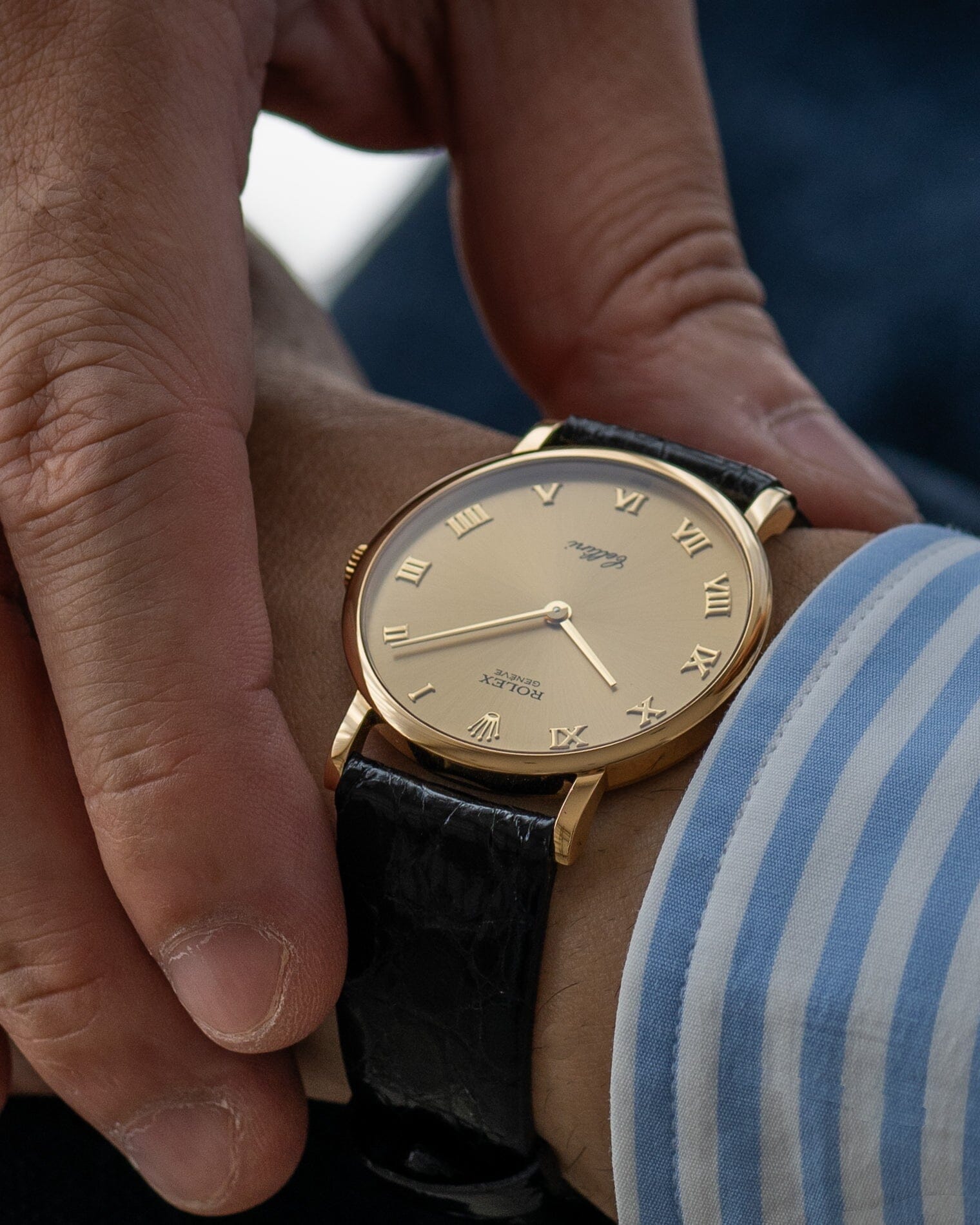 Rolex チェリーニ 5112 YG シャンパンローマン 箱保証書付き Watch ROLEX