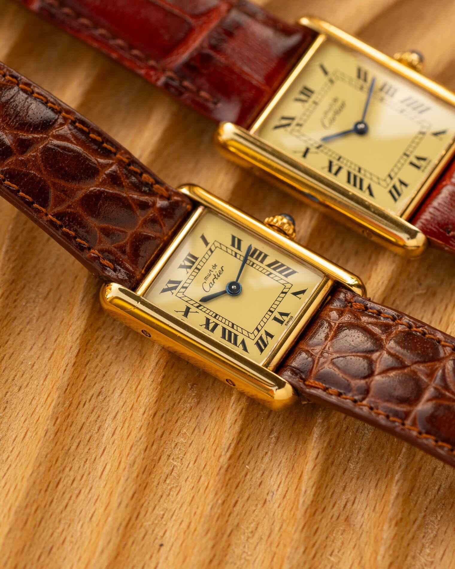 カルティエ マストタンク SM アイボリーローマン QZ Watch CARTIER