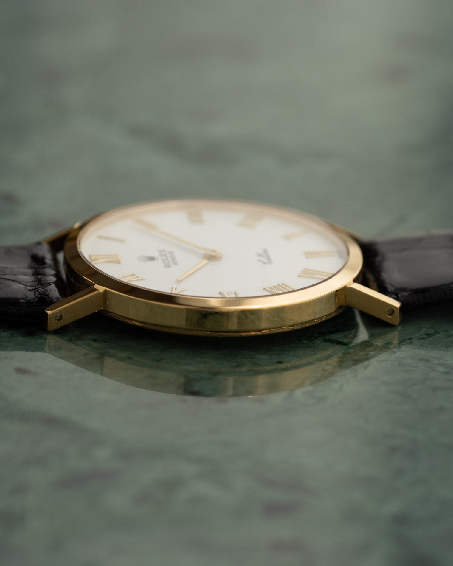 Rolex チェリーニ 4112 YG ホワイトローマン Watch ROLEX