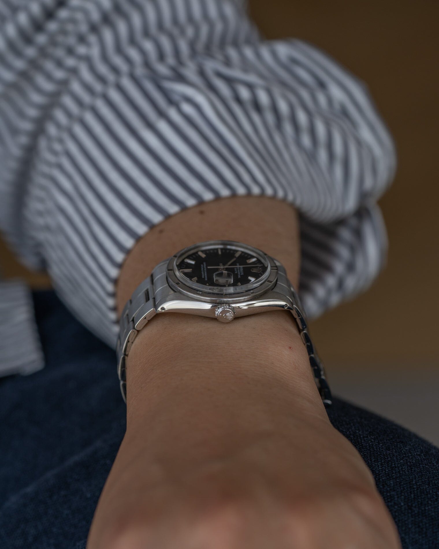 Rolex オイスターパーペチュアル デイト 1501 ブラックシグマダイアル Watch ROLEX