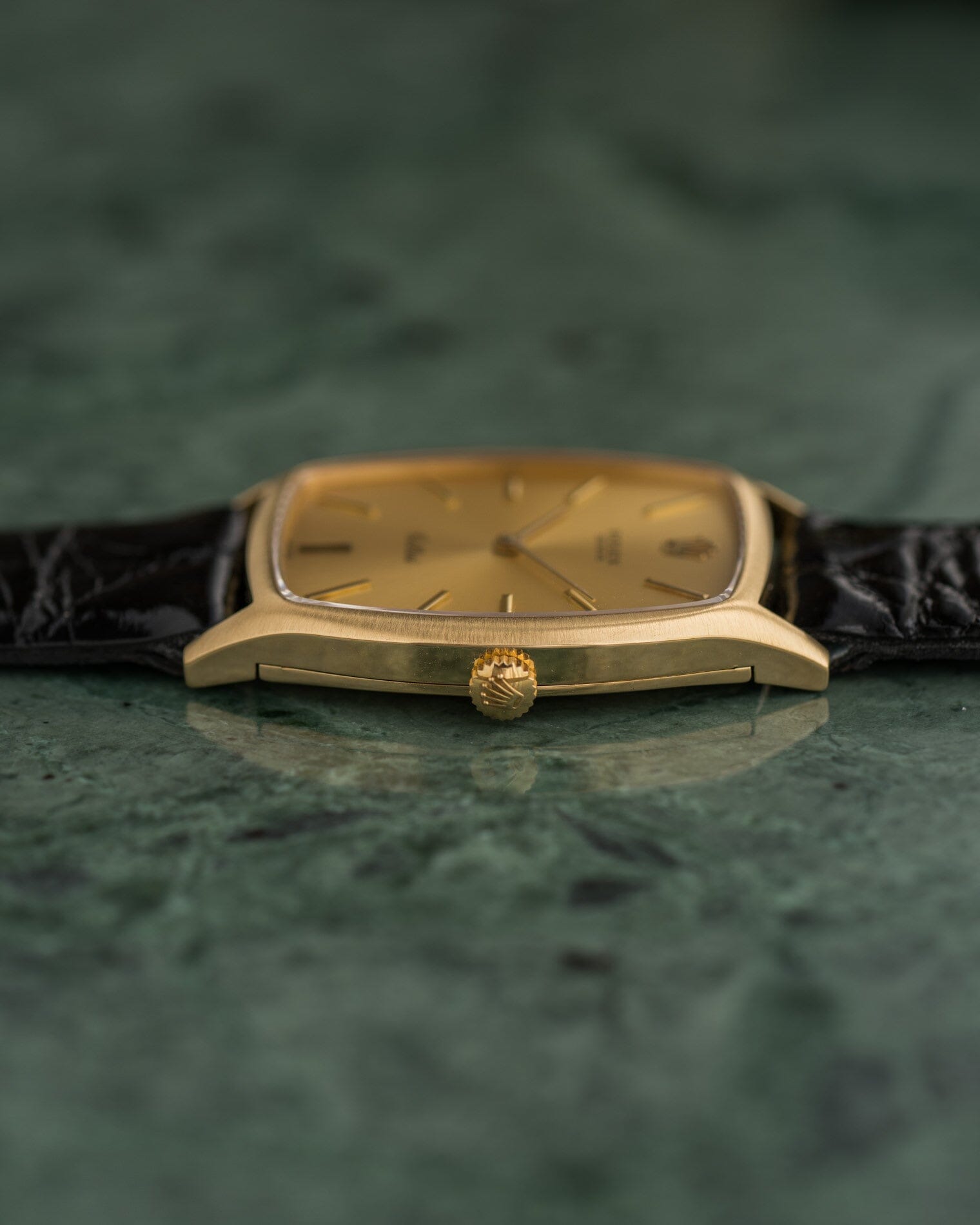 Rolex チェリーニ 3807 YG シャンパンダイアル Watch ROLEX