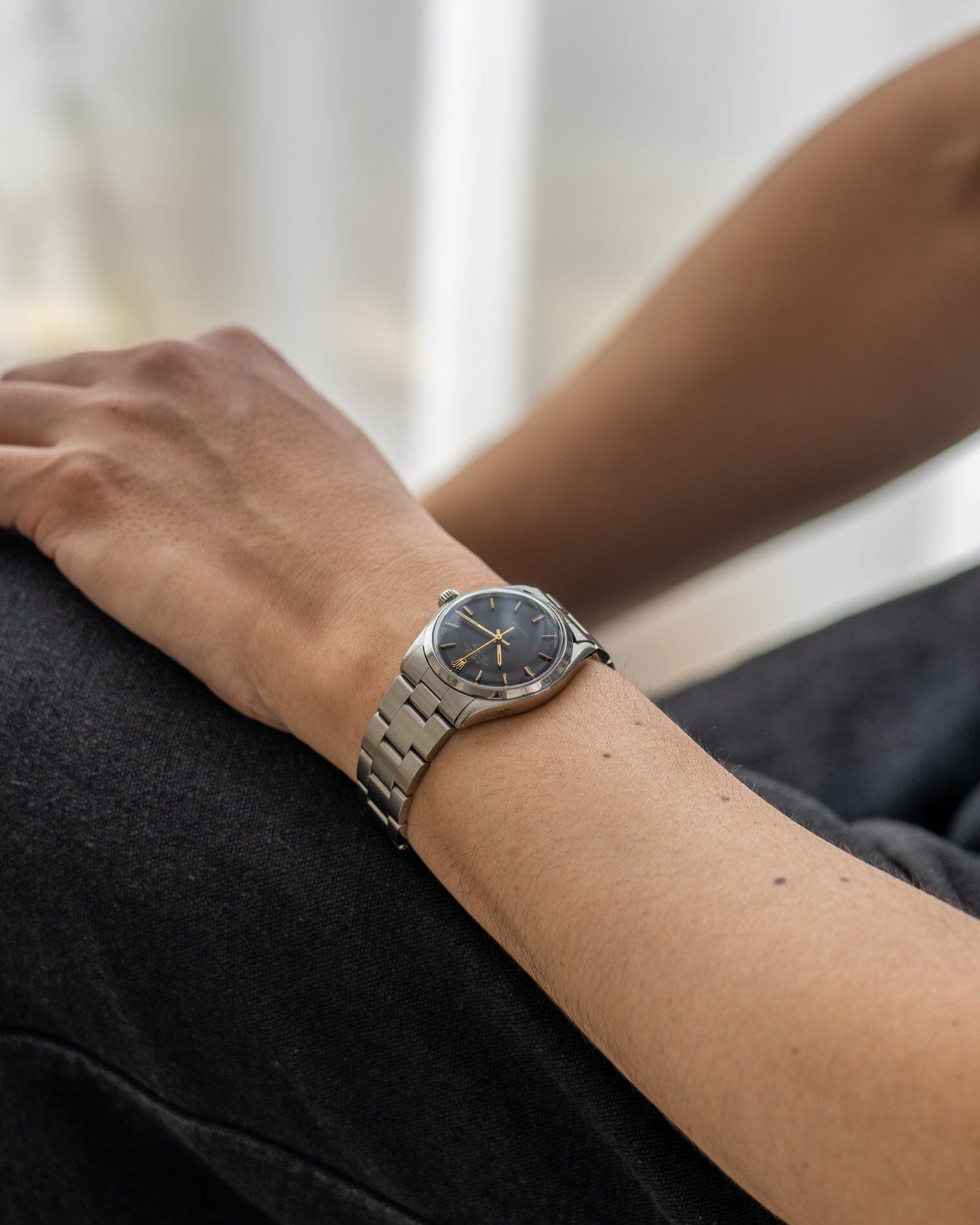 Rolex エアキング 5500 マットブラック Watch ROLEX