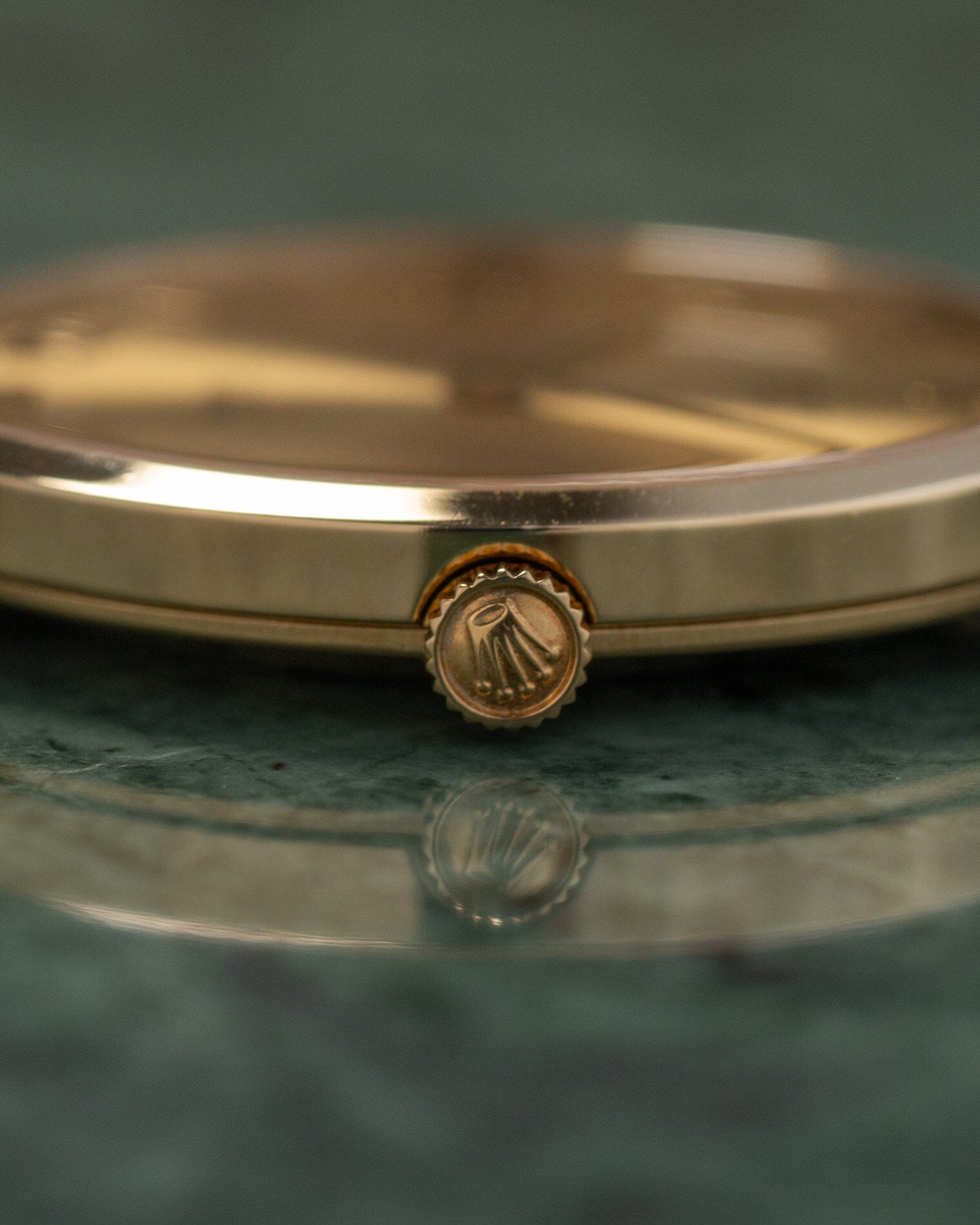 Rolex チェリーニ 4112 YG シャンパンローマン Watch ROLEX