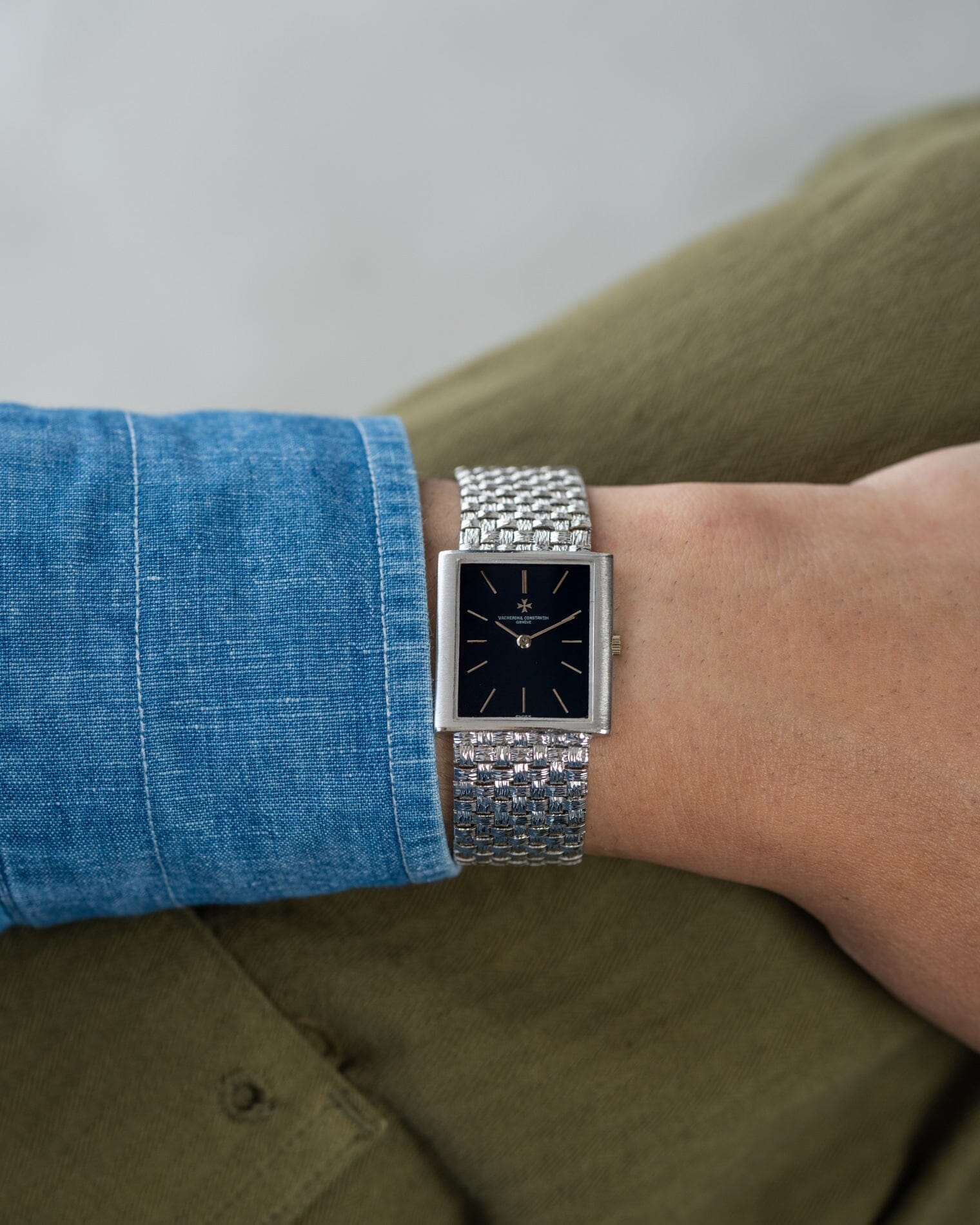 Vacheron Constantin メッシュドール 7981 WG ブラックダイアル Watch VACHERON CONSTANTIN