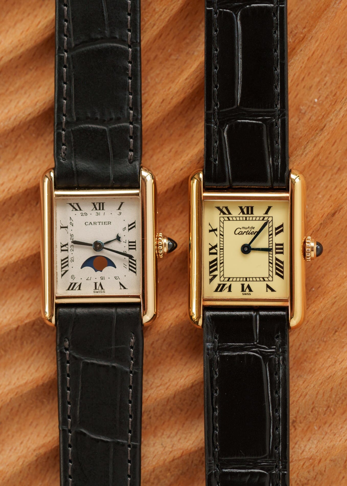 カルティエ マストタンク SM アイボリーローマン QZ Watch CARTIER