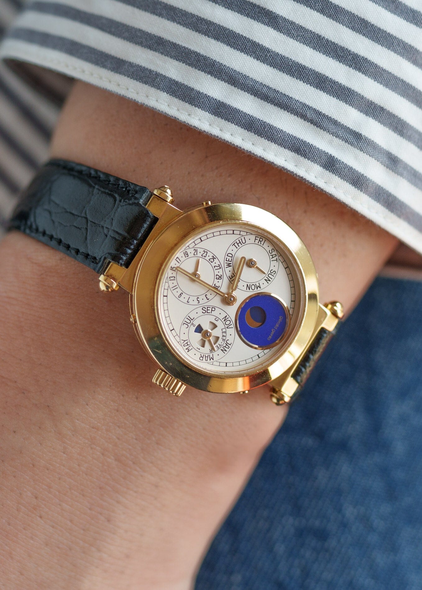 Gerald Genta パーペチュアルカレンダー "La 19" G3144.7 YG Watch GERALD GENTA