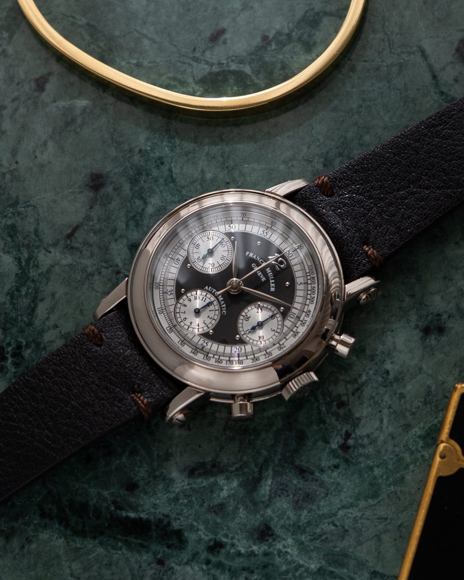 Franck Muller 7000CC クロノグラフ WG ブラック 箱保証書付き Watch FRACK MULLER