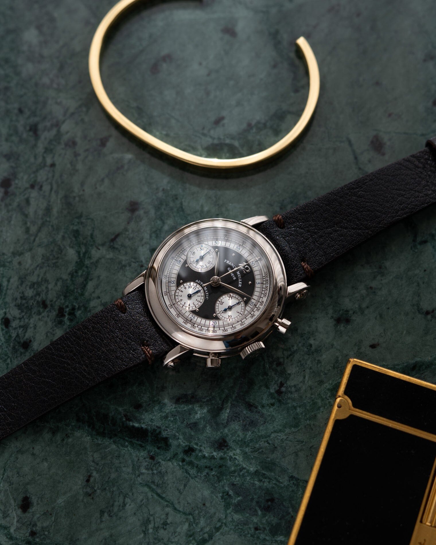 Franck Muller 7000CC クロノグラフ WG ブラック 箱保証書付き Watch FRACK MULLER