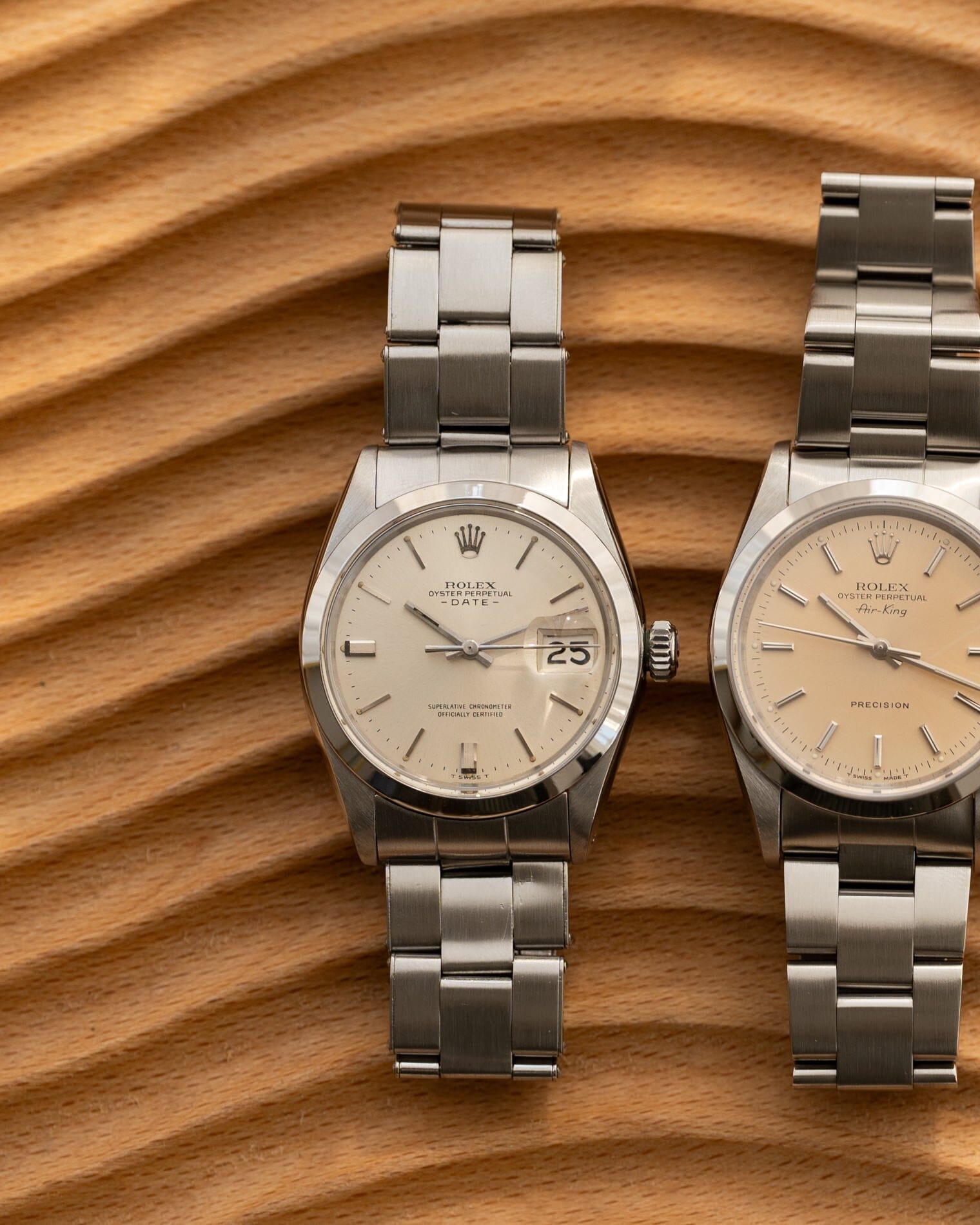 Rolex オイスターパーペチュアルデイト 1500 シルバー ショートインデックス Watch ROLEX