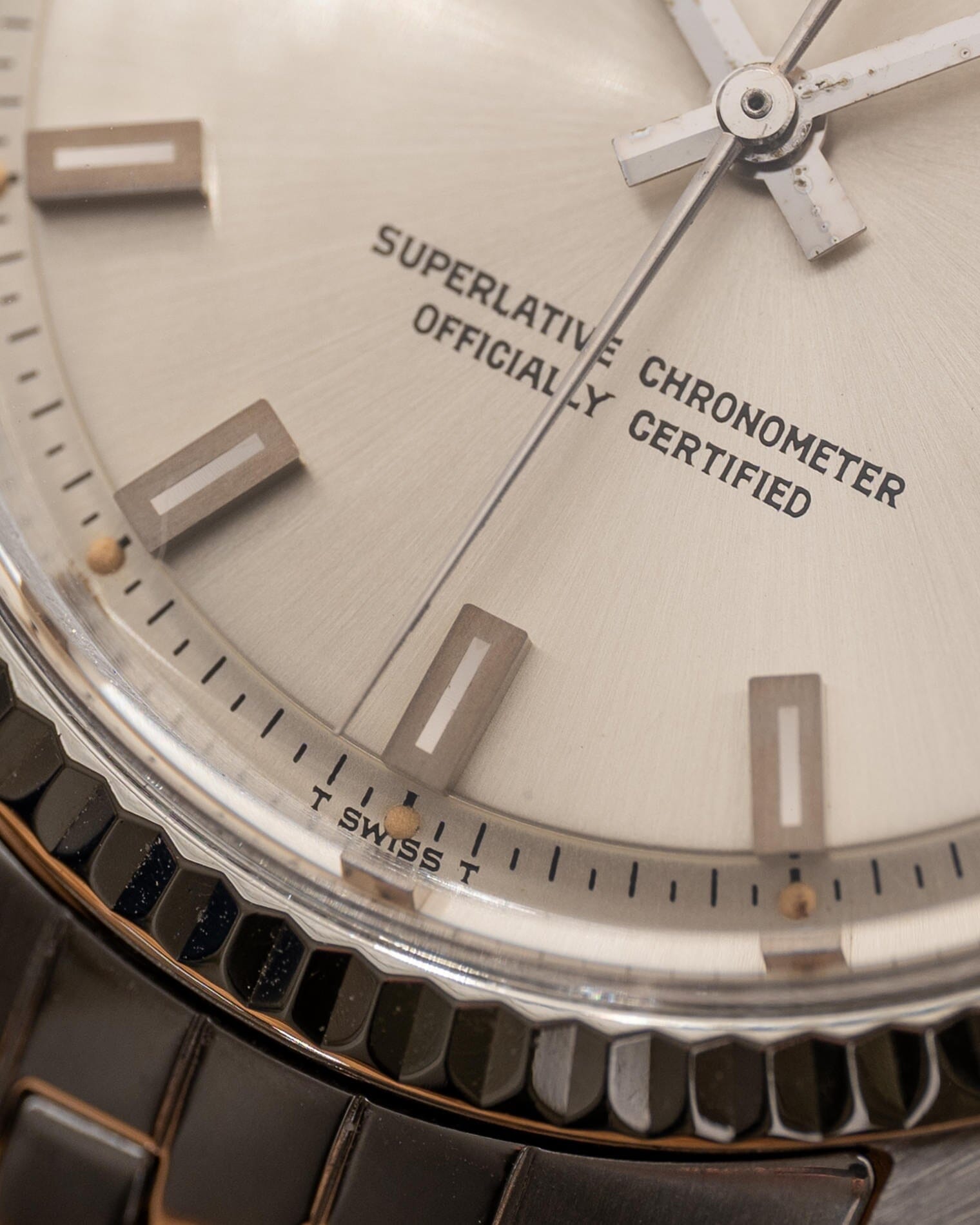 Rolex デイトジャスト 1601 シルバー "Singer Block" Watch ROLEX