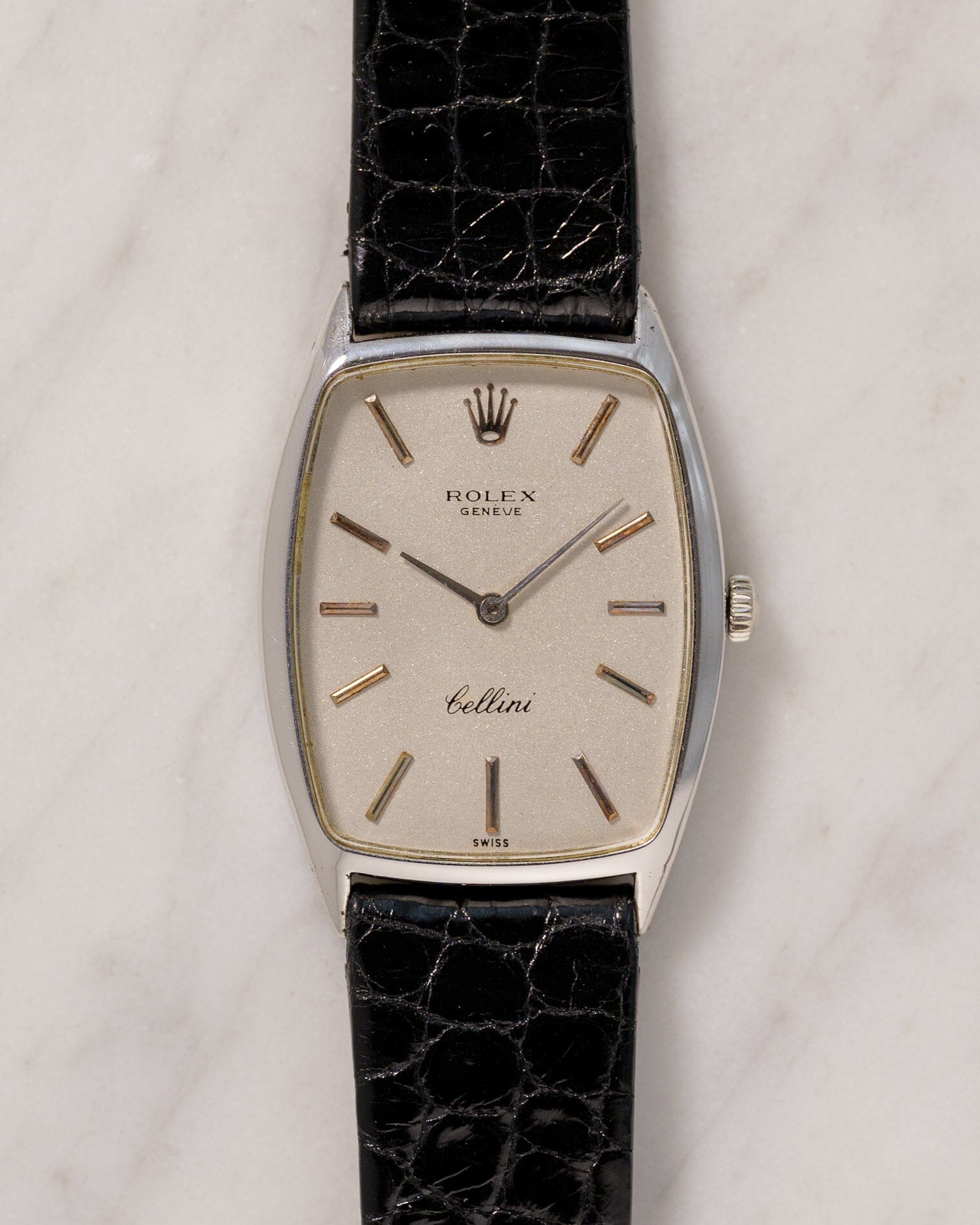 ロレックス チェリーニ 3807 WG シルバーダイアル Watch ROLEX