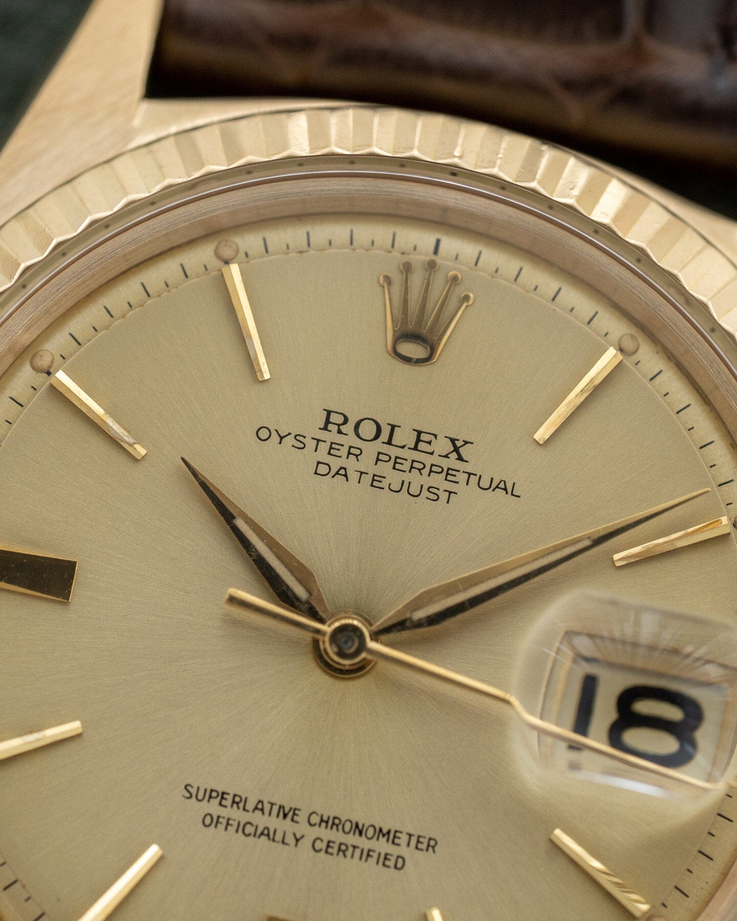 ロレックス デイトジャスト 1601/8 YG シャンパンダイアル 日ロレOH済み Watch ROLEX