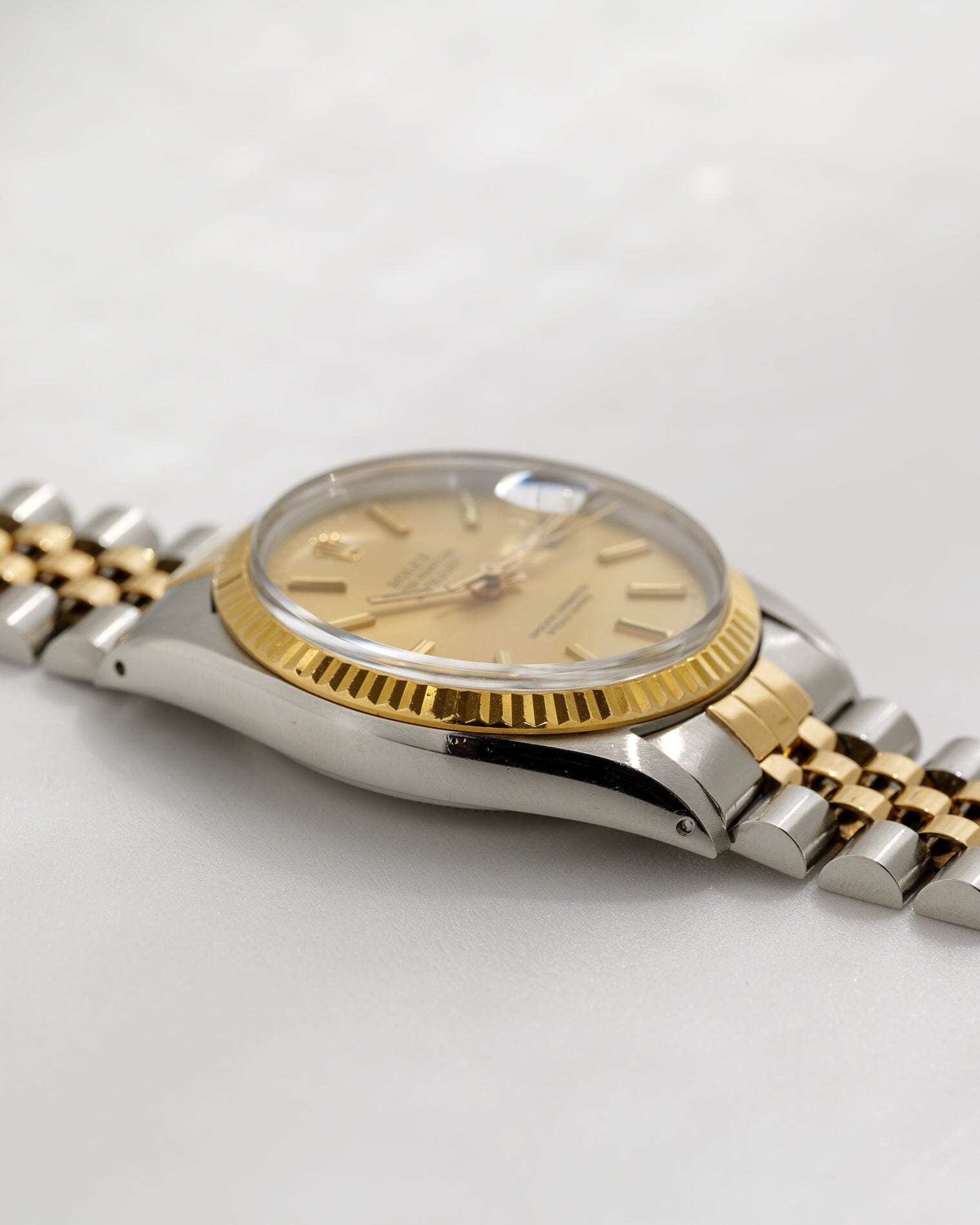 ロレックス デイトジャスト 16013 コンビ シャンパンダイアル Watch ROLEX