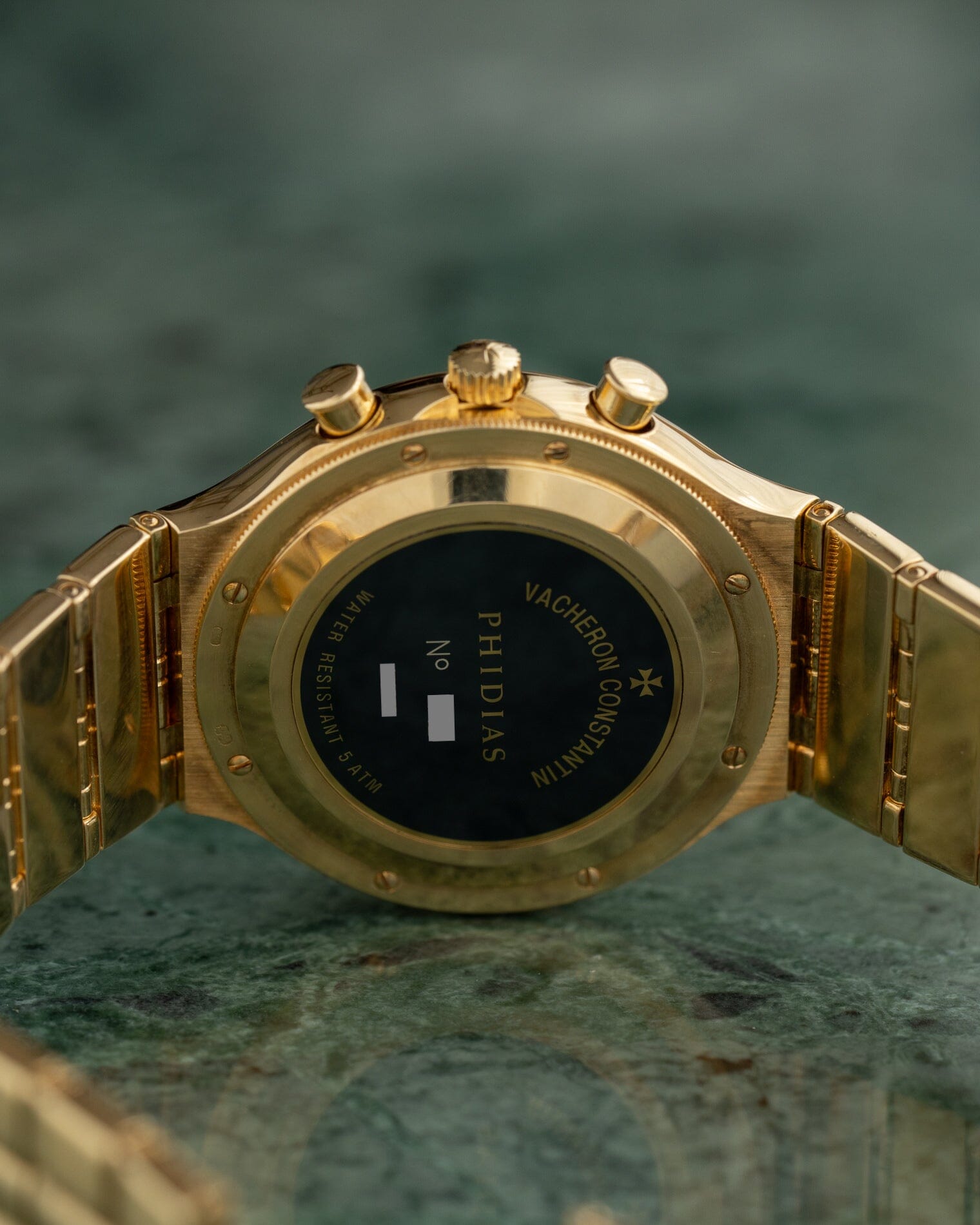 Vacheron Constantin フィディアス 49002 YG クロノグラフ ホワイトエナメルダイアル Watch VACHERON CONSTANTIN