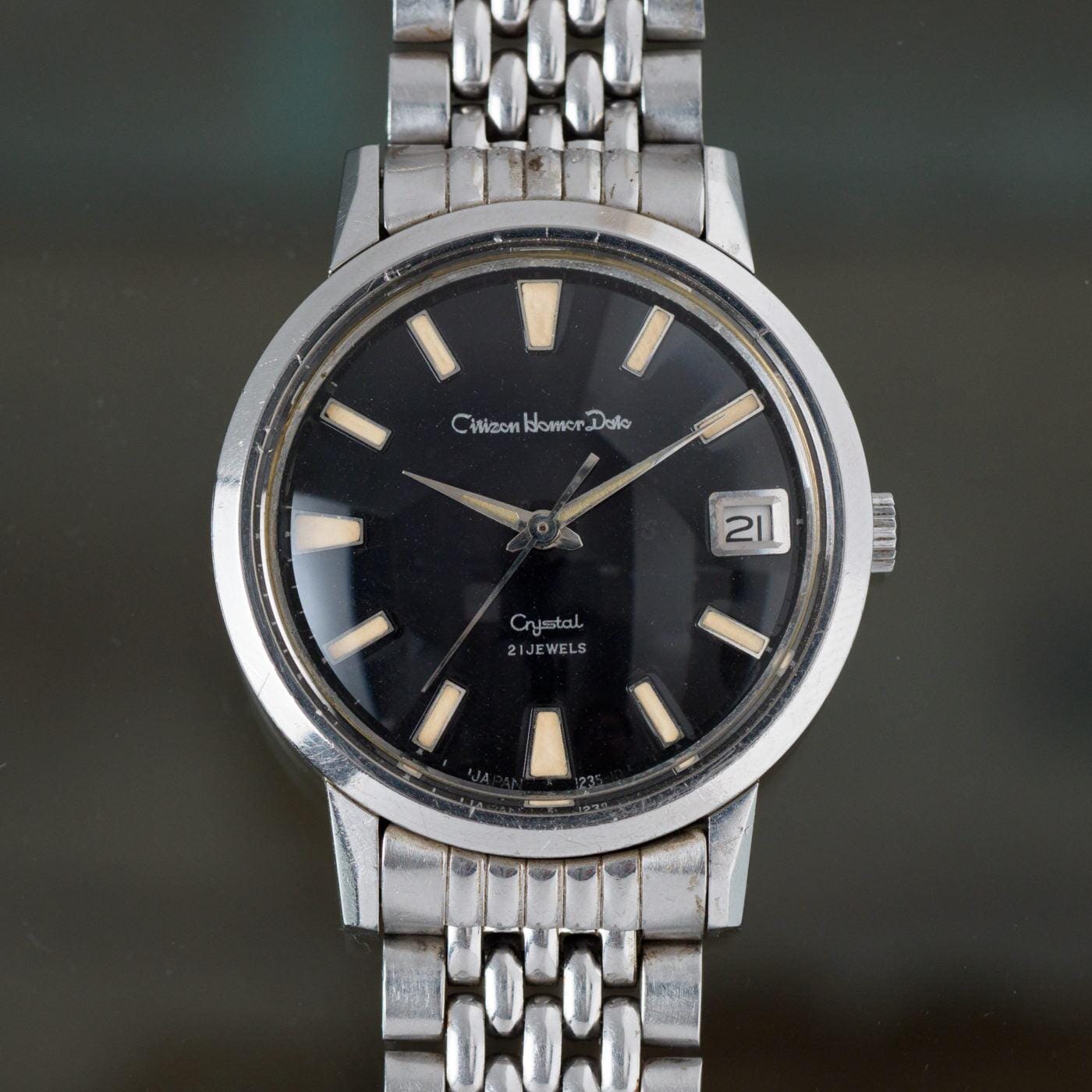 CITIZEN Homer Date Crystal Gilt Dial - Arbitro