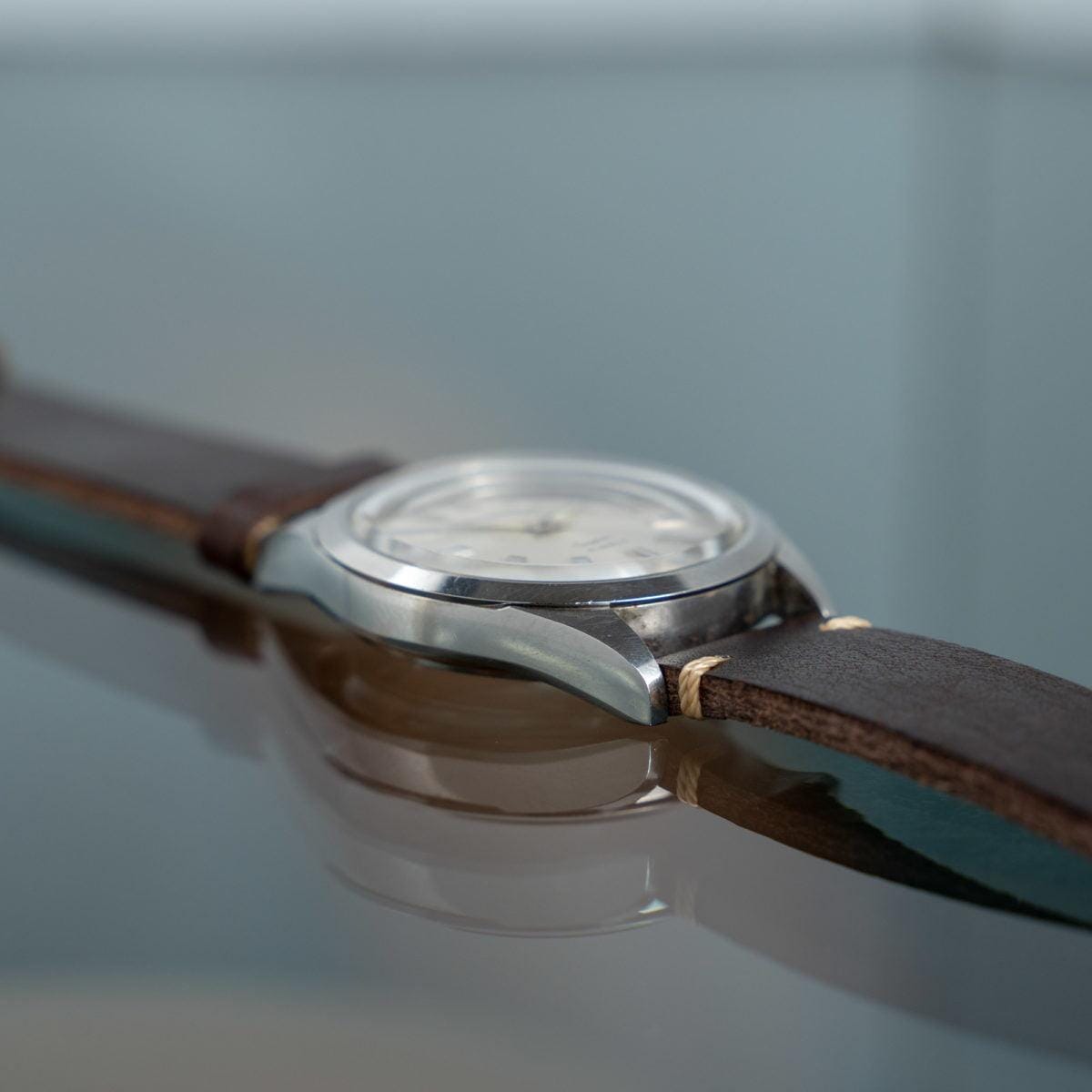 CITIZEN Homer Date Crystal Silver Dial 1960s - Arbitro