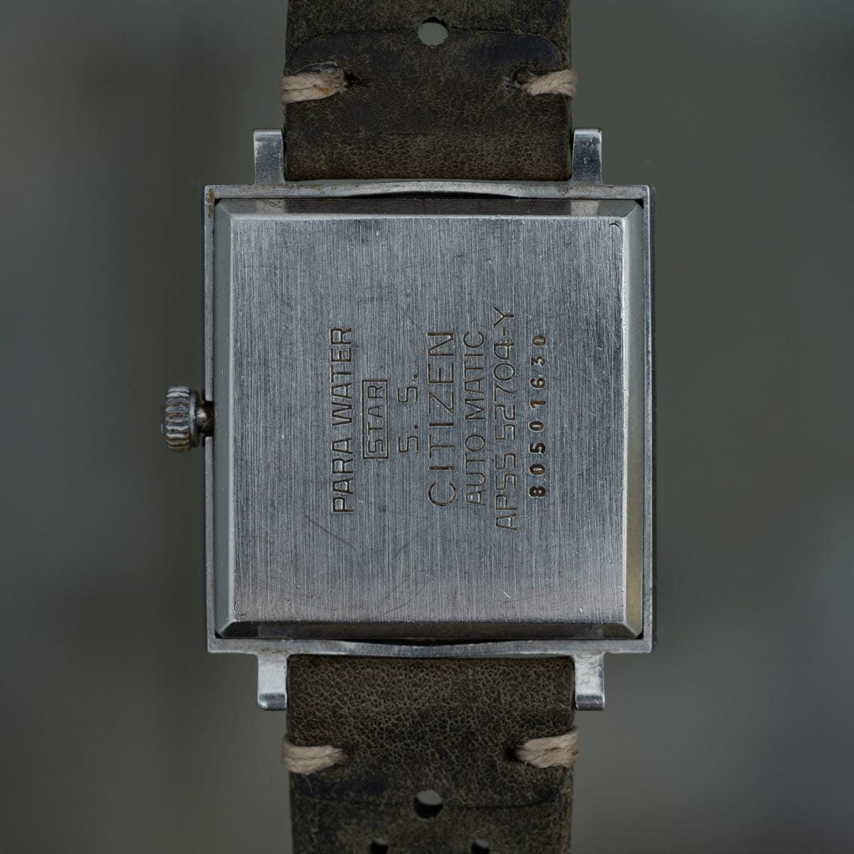 CITIZEN Auto Day Date Black Dial "MONACO" 1960s - Arbitro