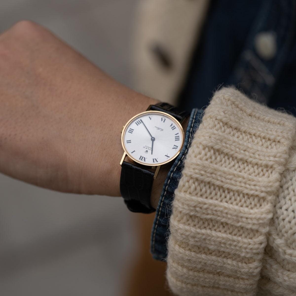 ROLEX Cellini Silver Dial 18K YG 1970s - Arbitro