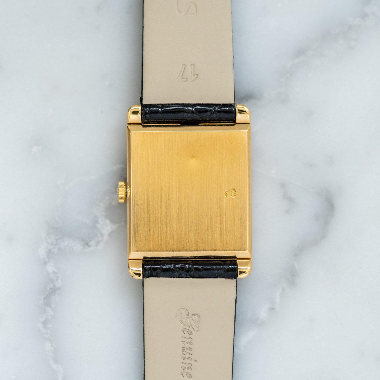 ROLEX Cellini 4103 Rectangle YG Silver Roman - Arbitro