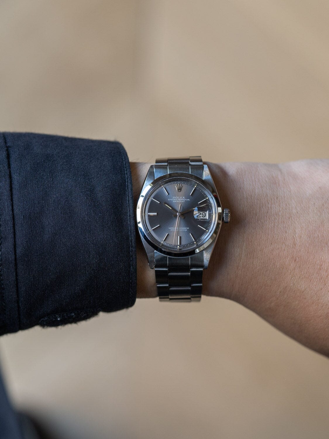 ロレックス デイトジャスト 1600 グレーダイアル Watch ROLEX