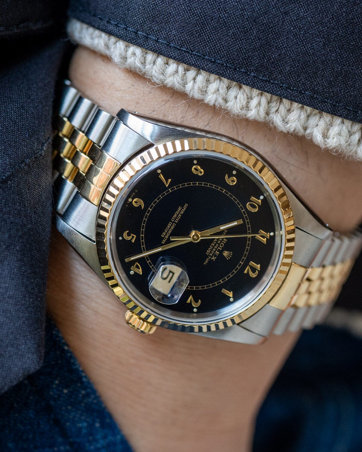 ロレックス デイトジャスト 16233 ステラボイラーゲージ 箱保証書付き Watch ROLEX