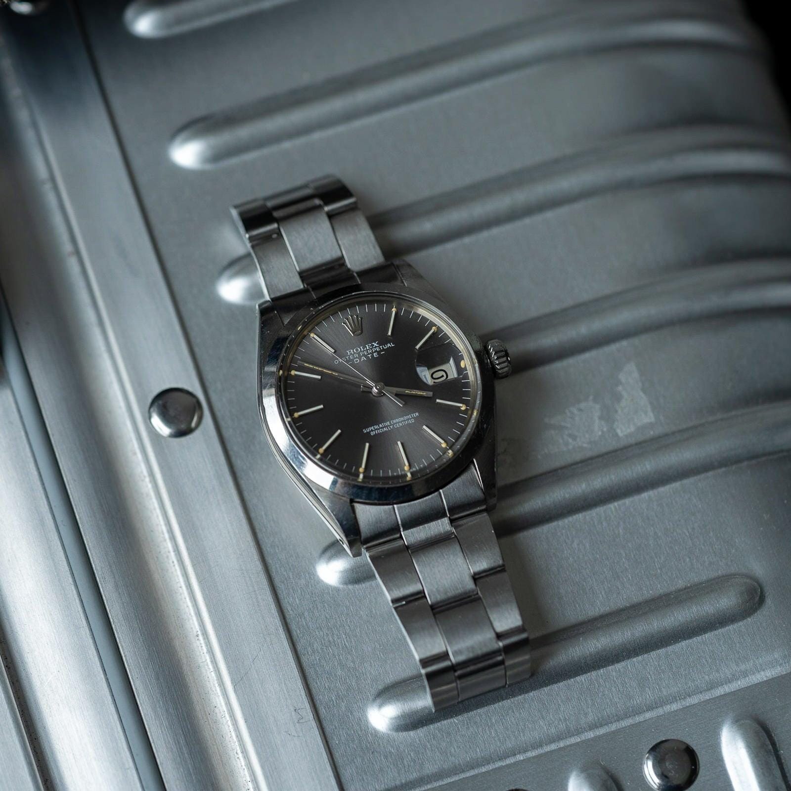 ROLEX Oyster Perpetual Date 1500 Grey Dial - Arbitro