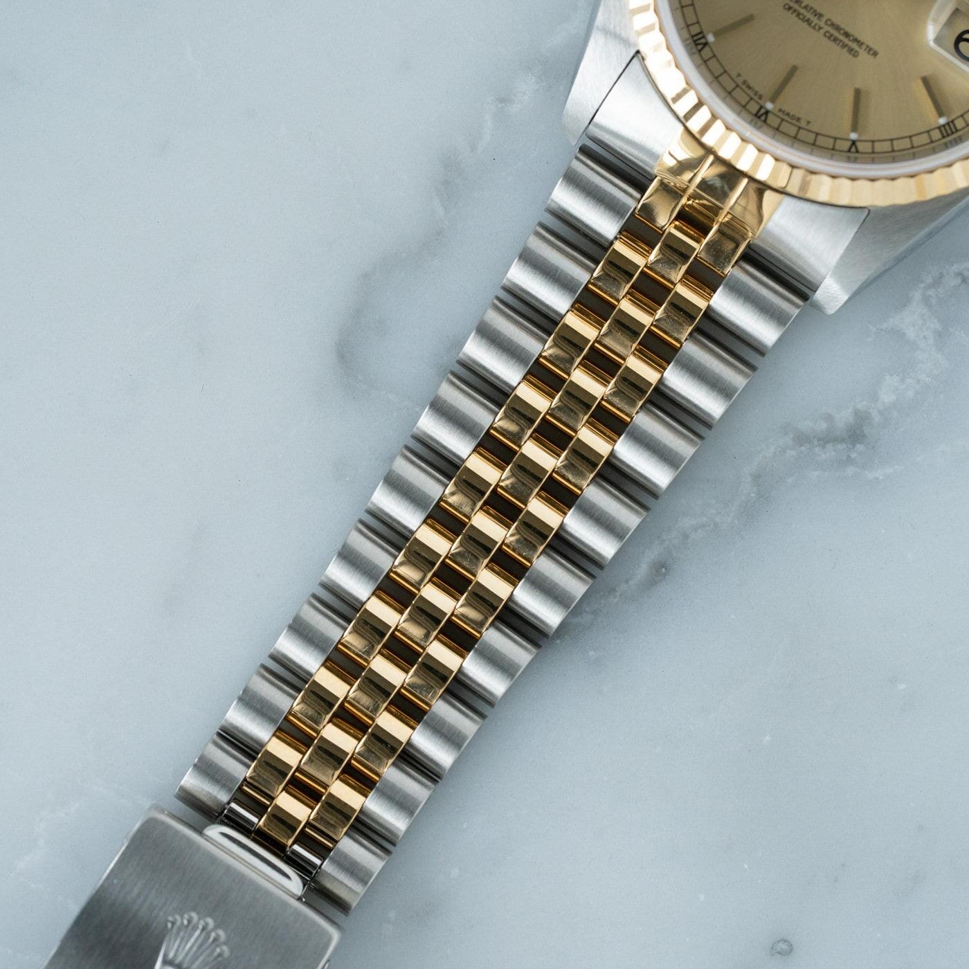 ROLEX Oyster Perpetual Datejust 16233 Champagne - Arbitro
