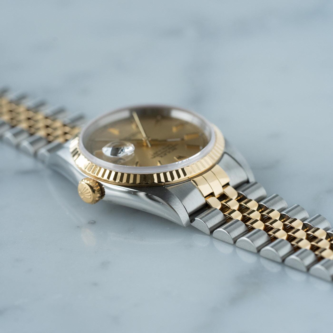ROLEX Oyster Perpetual Datejust 16233 Champagne - Arbitro