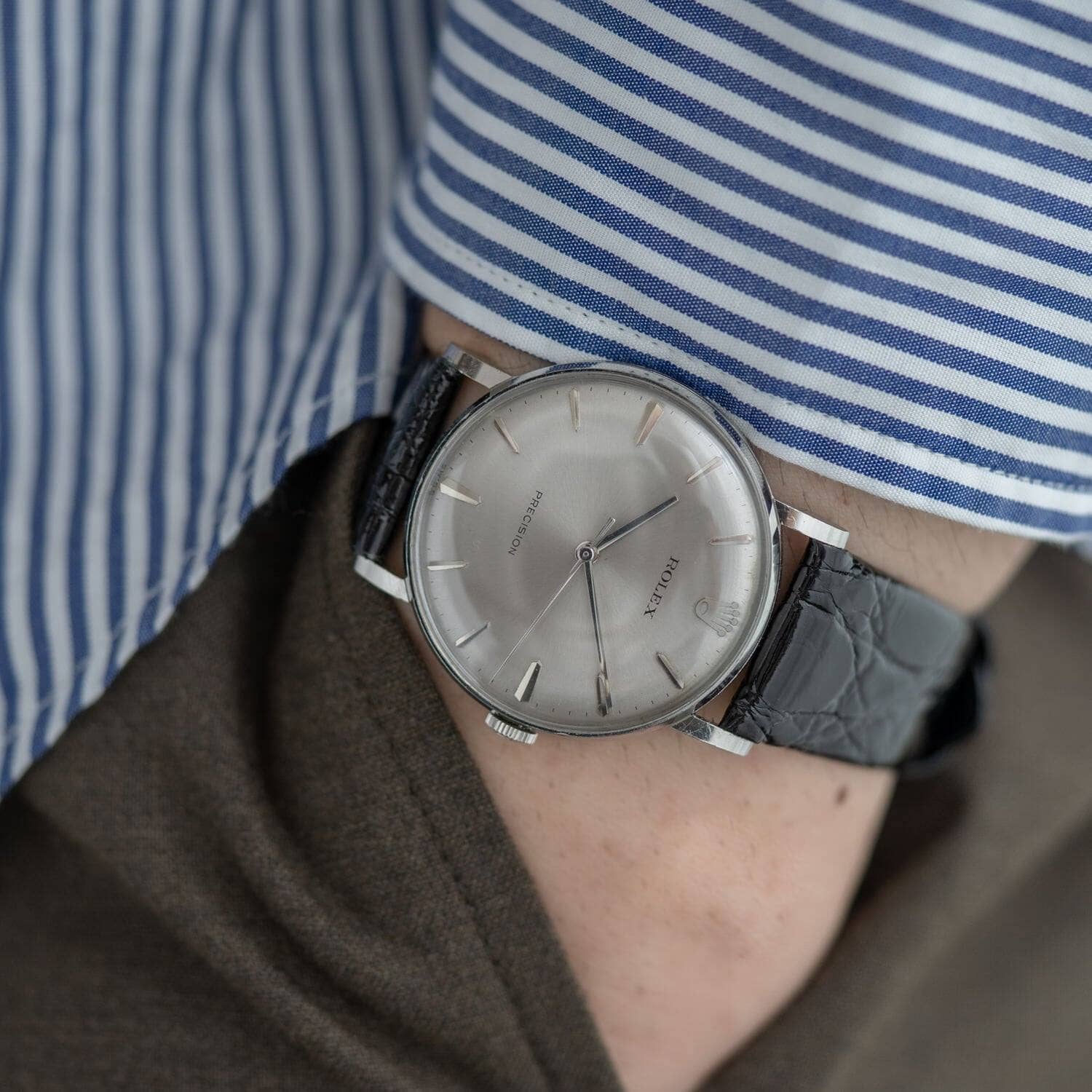 ROLEX Precision 9829 Silver Dial - Arbitro