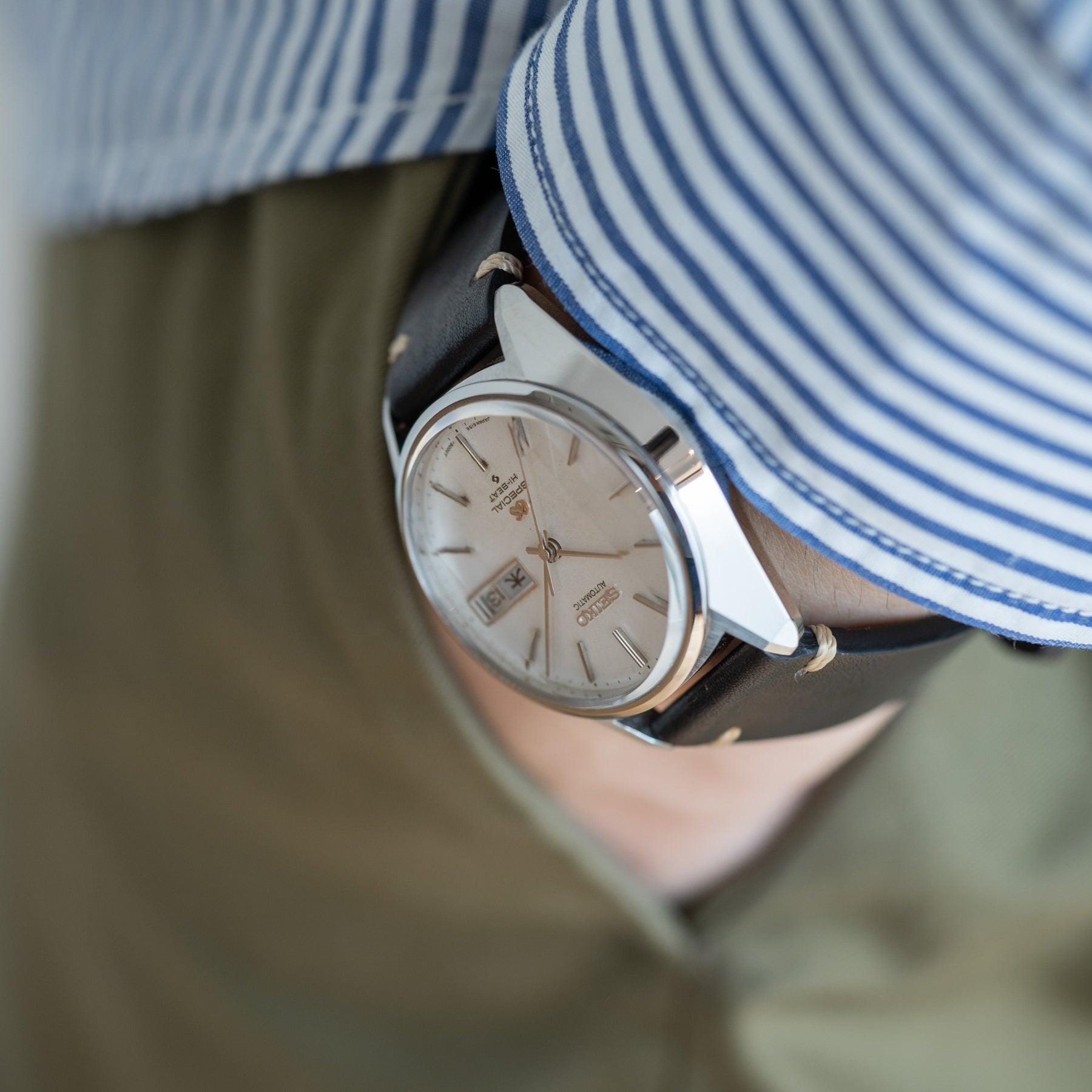 GRAND SEIKO SPECIAL Hi-BEAT 6156-8010 Faceted Crystal - Arbitro