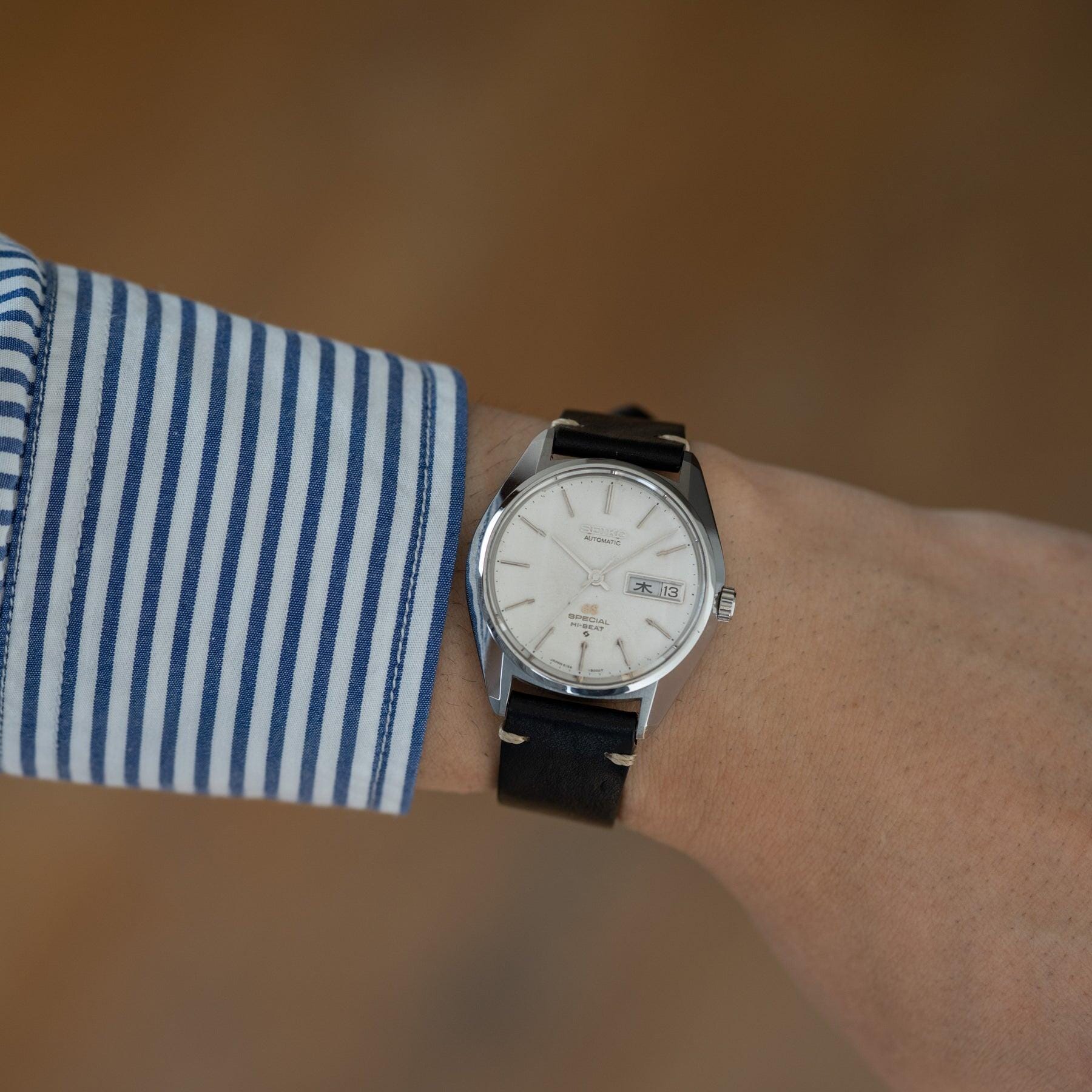 GRAND SEIKO SPECIAL Hi-BEAT 6156-8010 Faceted Crystal - Arbitro